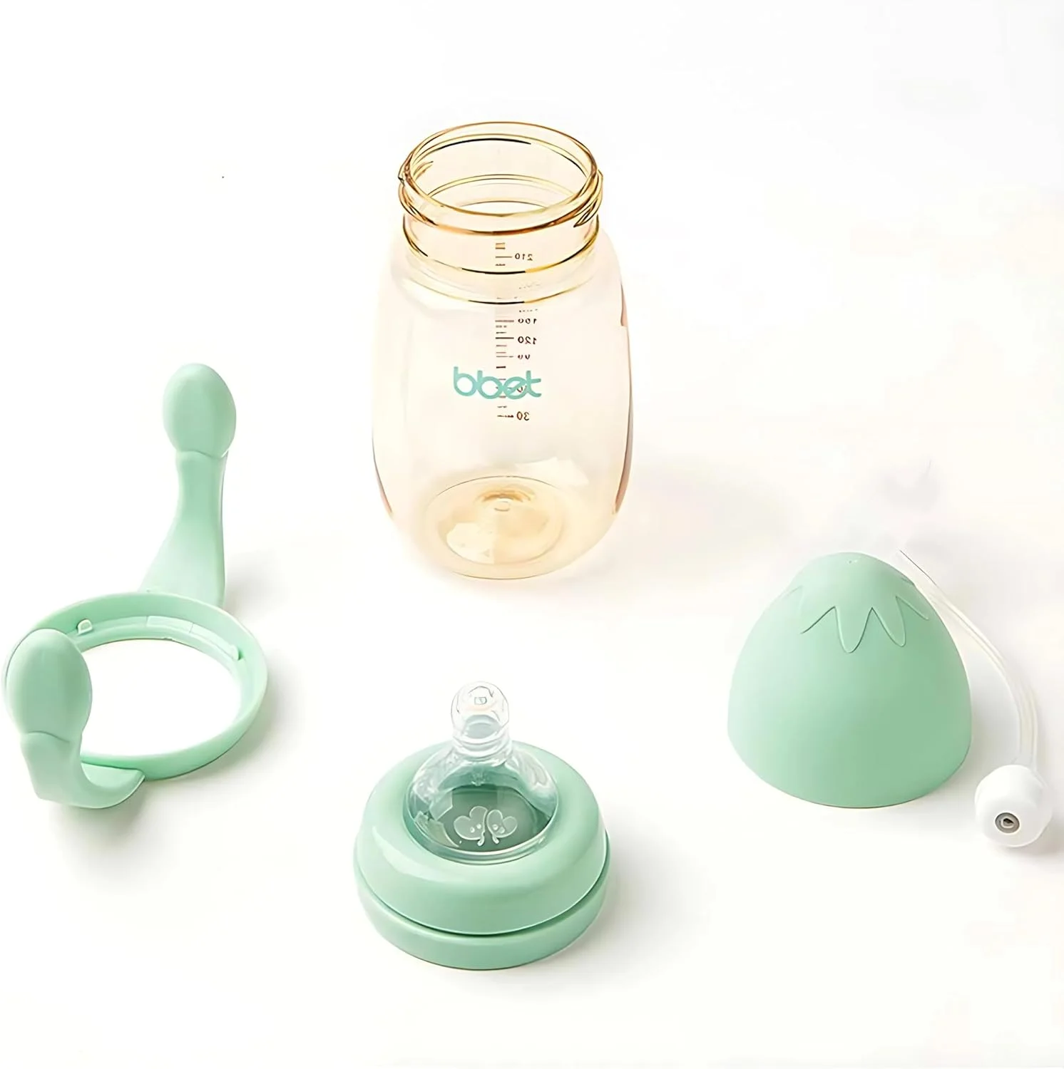 شیشه شیر نوزاد دهانه پهن Twisoo PPSU، 240 میلی لیتر - شیشه شیر نوزاد بدون BPA، شیشه شیر خشک برای نوزادان، بادوام، سبک وزن، طراحی ضد نشت، ایمن برای نوزادان و کودکان نوپا (سبز) شیشه شیر نوزاد دهانه پهن Twisoo PPSU، 240 میلی لیتر - شیشه شیر نوزاد بدون BPA، شیشه شیر خشک برای نوزادان، بادوام، سبک وزن، طراحی ضد نشت، ایمن برای نوزادان و کودکان نوپا (سبز)