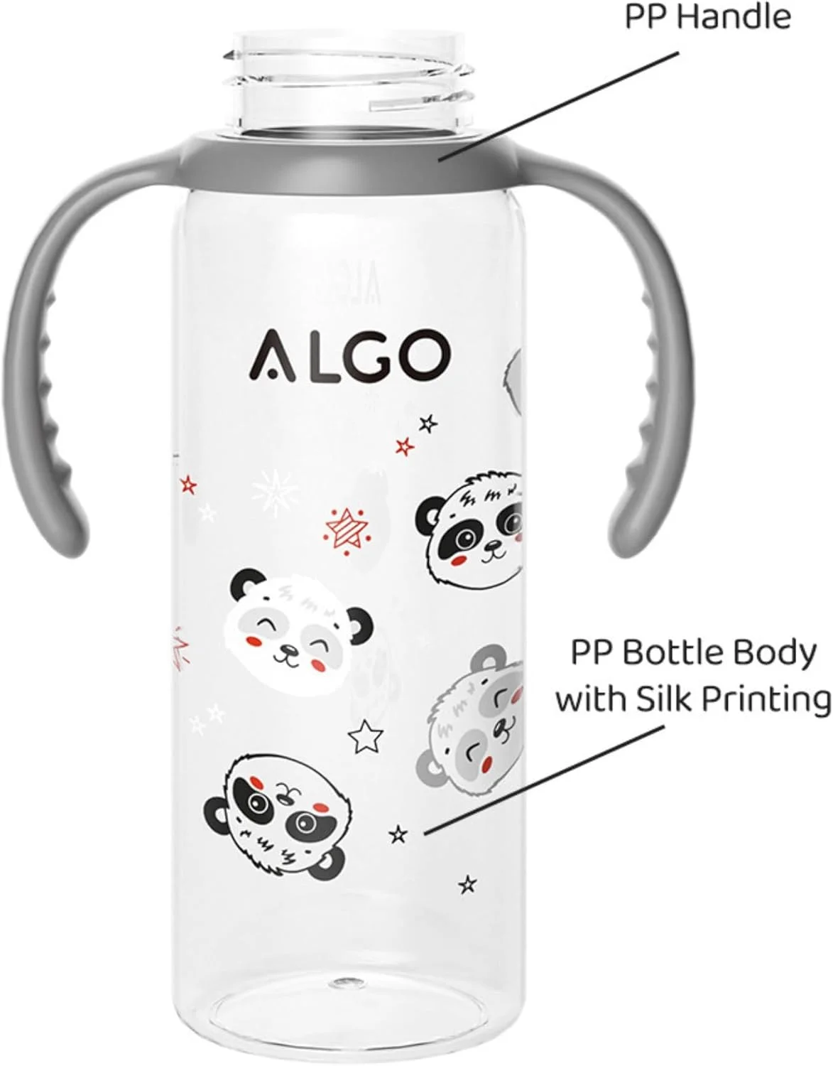 شیشه شیر کودک Twisoo - طراحی کارتونی زیبا، ضد نفخ و فاقد BPA، شیشه شیر PP با دهانه استاندارد 120 میلی لیتری با درپوش سیلیکونی ضد نشت، شیشه شیر بادوام برای تغذیه آسان (خاکستری) شیشه شیر کودک Twisoo - طراحی کارتونی زیبا، ضد نفخ و فاقد BPA، شیشه شیر PP با دهانه استاندارد 120 میلی لیتری با درپوش سیلیکونی ضد نشت، شیشه شیر بادوام برای تغذیه آسان (خاکستری)