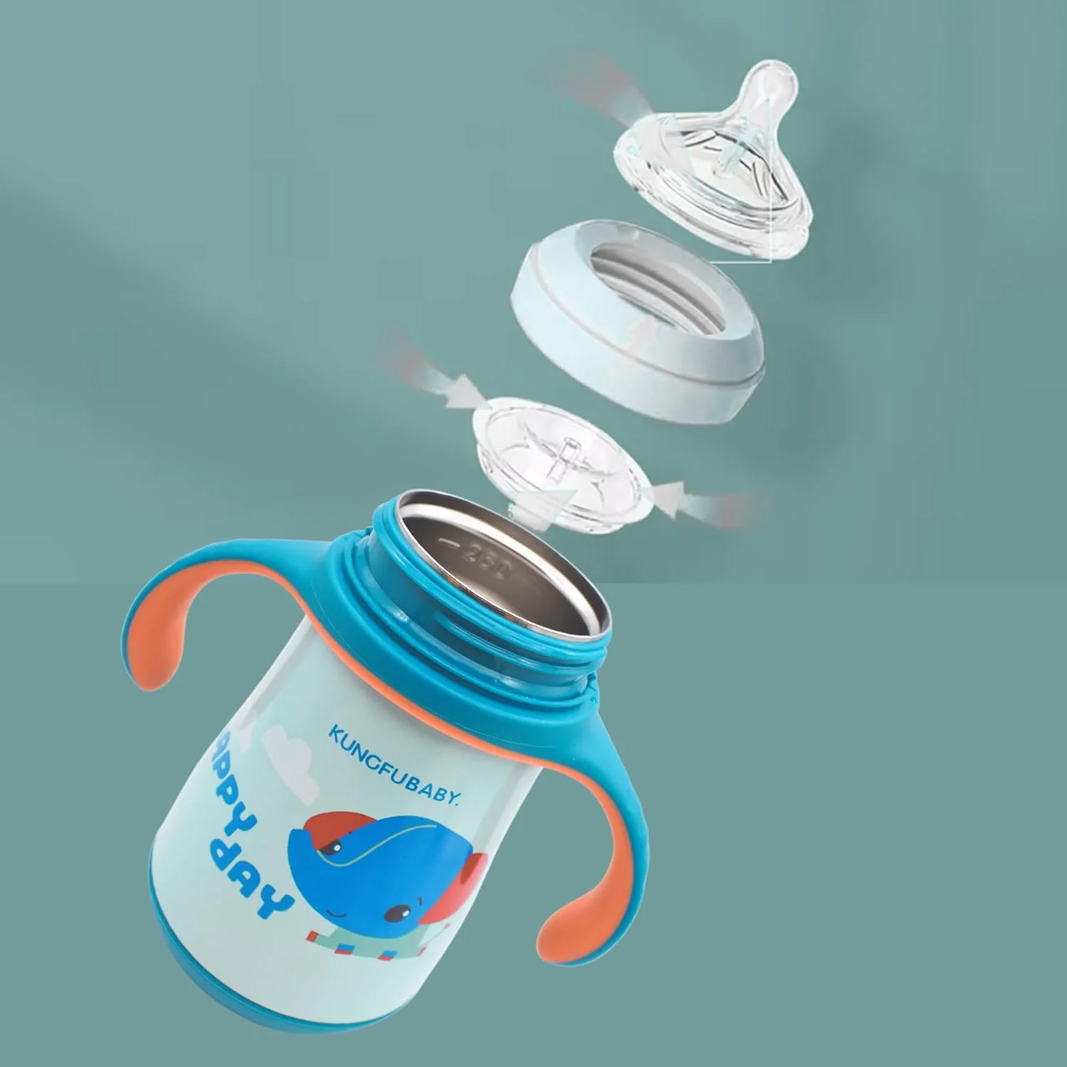 شیشه شیر کودک توییسو 3 در 1، بدون BPA، استیل ضد زنگ 316، 260 میلی لیتر - شیشه عایق نوشیدنی ها را به مدت 6-8 ساعت گرم نگه می دارد، ایده آل برای نوزادان و کودکان نوپا (آبی) شیشه شیر کودک توییسو 3 در 1، بدون BPA، استیل ضد زنگ 316، 260 میلی لیتر - شیشه عایق نوشیدنی ها را به مدت 6-8 ساعت گرم نگه می دارد، ایده آل برای نوزادان و کودکان نوپا (آبی)