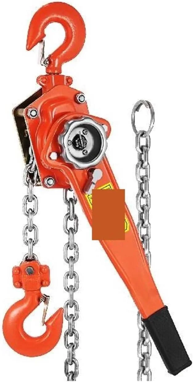 بالابر زنجیری اهرمی برقی DYDXFDSLF، بالابر زنجیری دستی جغجغه ای 3 تن / 1.5 تن 1.5 متری 3 متری 6 متری بلوک دستی قابل حمل برای بلند کردن با قلاب قرقره