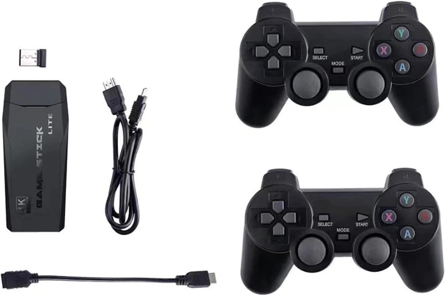 تجربه نهایی بازی Eacam با کنسول بازی بی سیم 2.4G HD Arcade PS1 کنسول بازی مینی تلویزیون خانگی U Bao کنسول بازی یکپارچهسازی با سیستمعامل کنترلر گیم پد بی سیم 64G (بسته جدید)