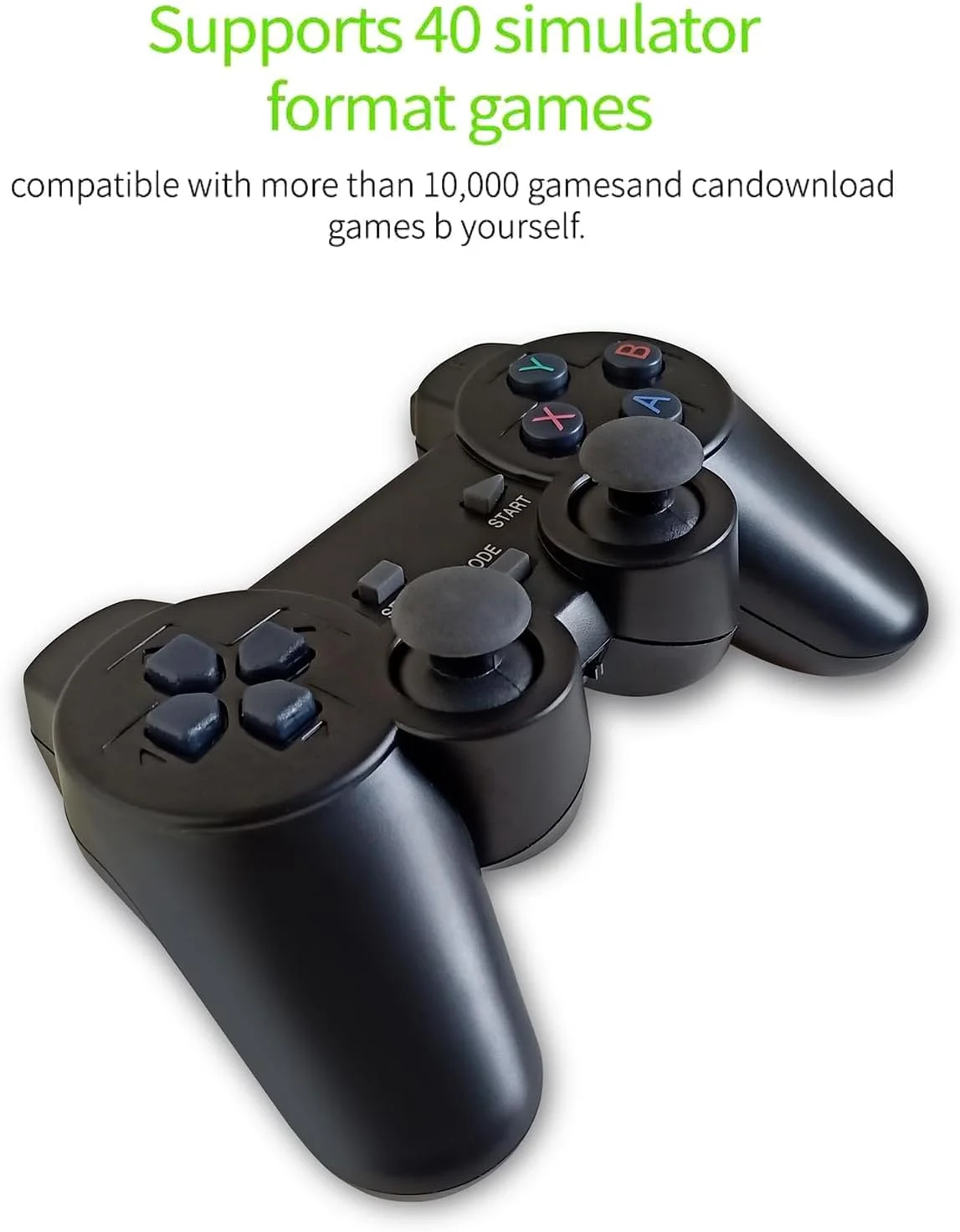 تجربه نهایی بازی Eacam با کنسول بازی بی سیم 2.4G HD Arcade PS1 کنسول بازی مینی تلویزیون خانگی U Bao کنسول بازی یکپارچهسازی با سیستمعامل کنترلر گیم پد بی سیم 64G (بسته جدید)