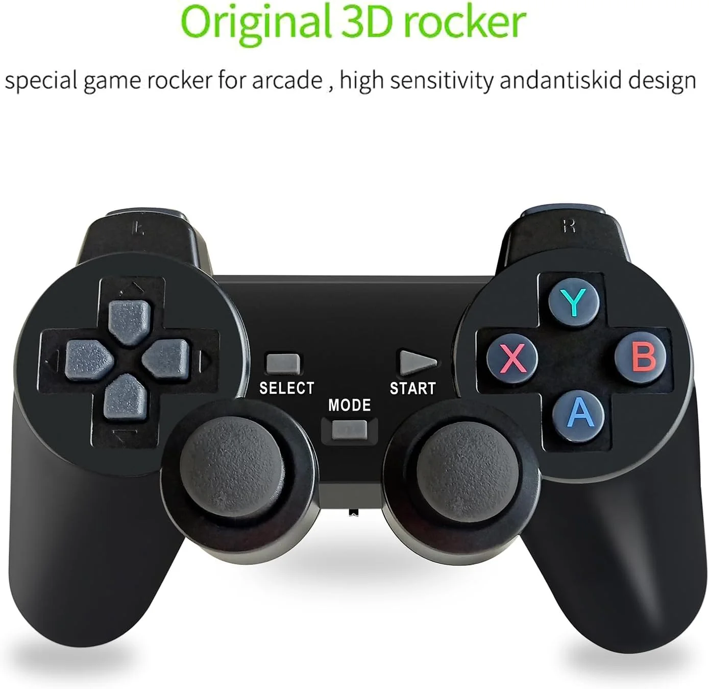 تجربه نهایی بازی Eacam با کنسول بازی بی سیم 2.4G HD Arcade PS1 کنسول بازی مینی تلویزیون خانگی U Bao کنسول بازی یکپارچهسازی با سیستمعامل کنترلر گیم پد بی سیم 64G (بسته جدید)