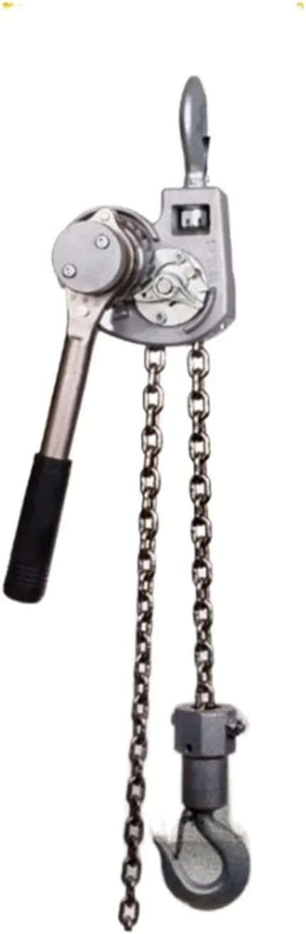 بالابر اهرمی موتور DYDXFDSLF 0.75T-6T آلیاژ آلومینیوم، بالابر زنجیری آلیاژ آلومینیوم برای کارخانه ها، انبارها و ساخت و ساز