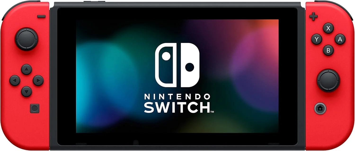 کنسول نینتندو سوییچ با یک جفت Joy-Con قرمز + 1 کد دانلود برای Super Mario Odyssey کنسول نینتندو سوییچ با یک جفت Joy-Con قرمز + 1 کد دانلود برای Super Mario Odyssey