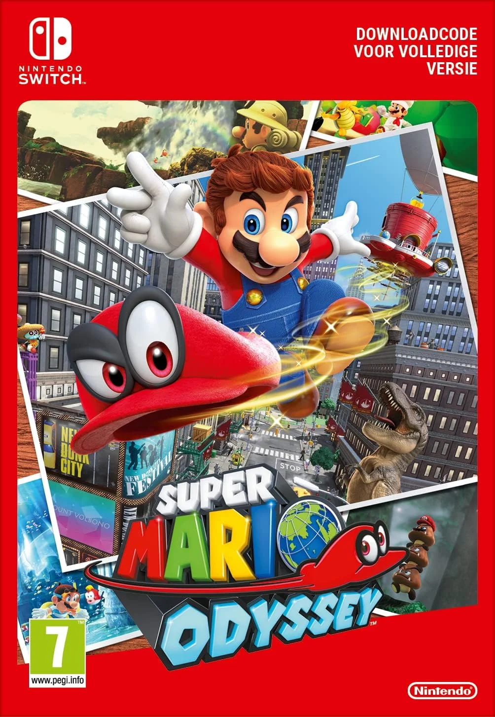 کنسول نینتندو سوییچ با یک جفت Joy-Con قرمز + 1 کد دانلود برای Super Mario Odyssey کنسول نینتندو سوییچ با یک جفت Joy-Con قرمز + 1 کد دانلود برای Super Mario Odyssey