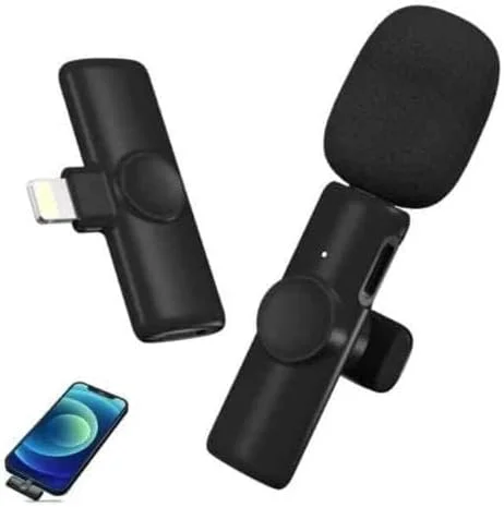 میکروفون یقه ای بی سیم AWH 2 در 1 برای آیپد، یوتیوب، فیسبوک، پخش زنده، ضبط صدا، میکروفون کوچک بی سیم با کاهش نویز و اتصال آسان - بلوتوث میکروفون یقه ای بی سیم AWH 2 در 1 برای آیپد، یوتیوب، فیسبوک، پخش زنده، ضبط صدا، میکروفون کوچک بی سیم با کاهش نویز و اتصال آسان - بلوتوث