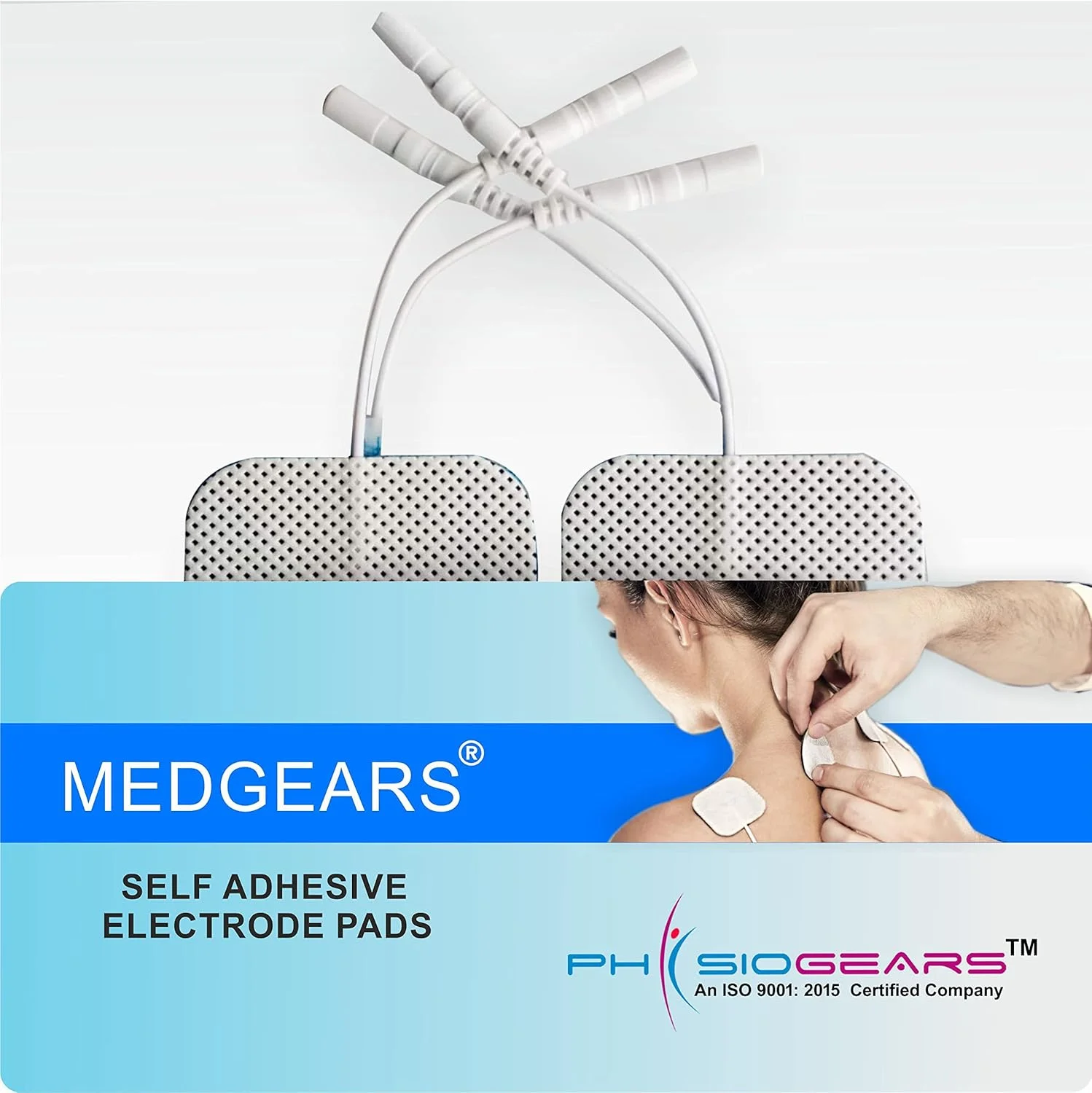 پدهای الکترود خود چسب تجهیزات فیزیوتراپی Physiogears سفید برای تحریک کننده های الکترونیکی، Ift، Tens، Ems و ماساژورهای پالس (4 عدد) پدهای الکترود خود چسب تجهیزات فیزیوتراپی Physiogears سفید برای تحریک کننده های الکترونیکی، Ift، Tens، Ems و ماساژورهای پالس (4 عدد)