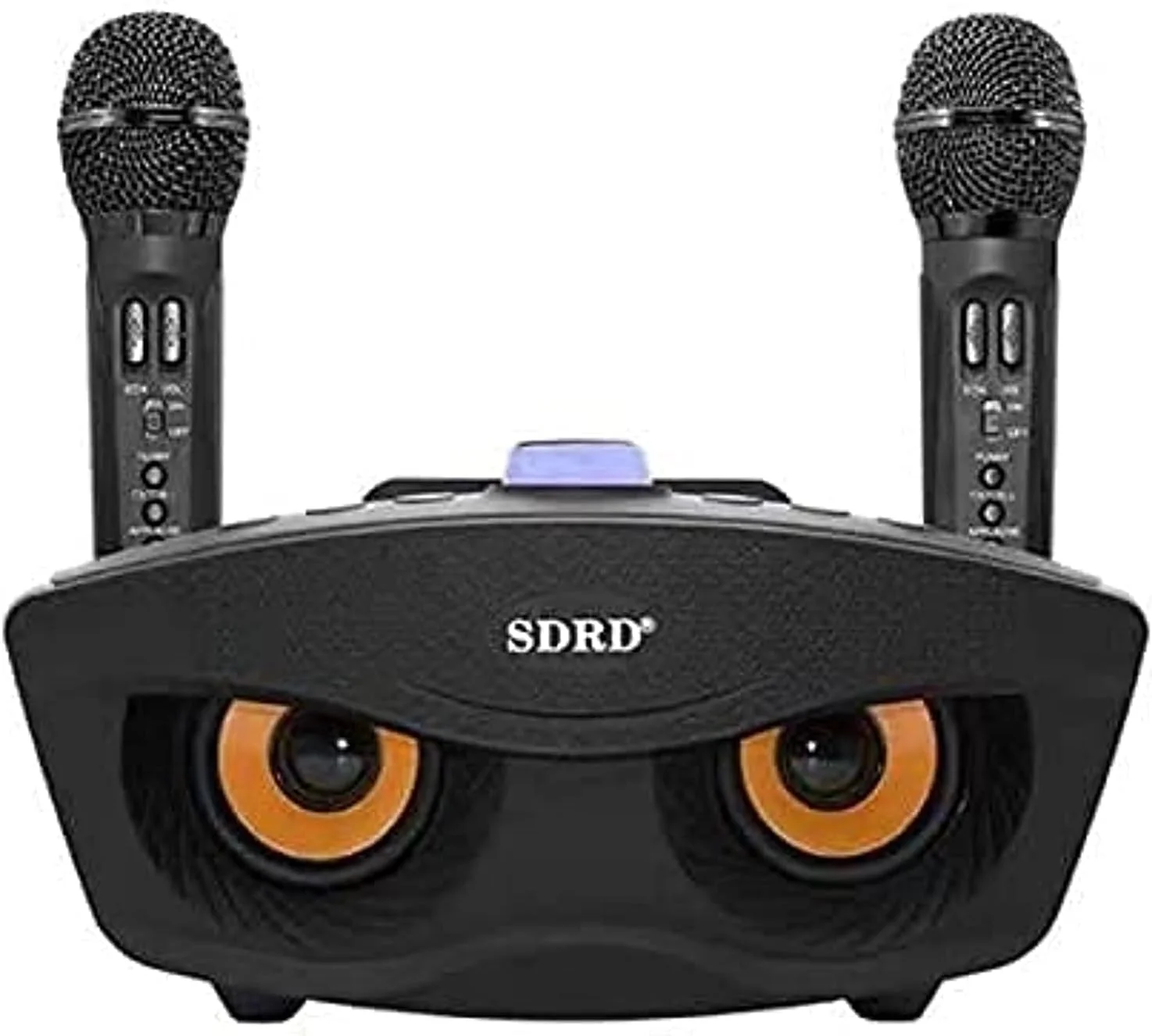 سیستم میکروفون کارائوکه بی سیم دوگانه Quboo Mulugeta مدل SD306 به همراه میکسر، نسخه ارتقا یافته میکروفون دستی دو کاناله کارائوکه برای مهمانی دی جی، کلیسا، عروسی، مهمانی خانگی، سخنرانی، مشکی