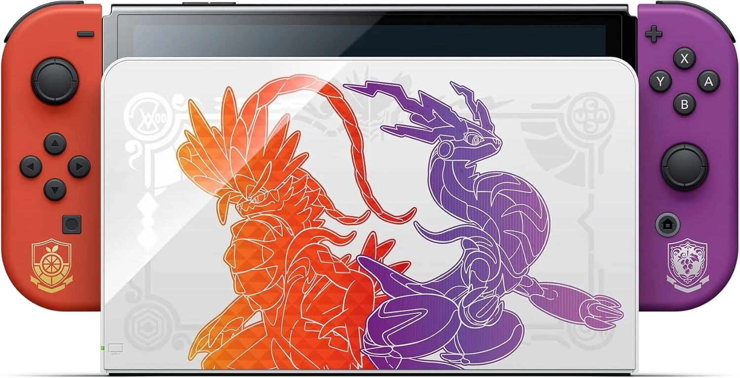 کنسول نینتندو سوییچ مدل OLED نسخه Pokémon Scarlet & Violet (ورژن امارات) کنسول نینتندو سوییچ مدل OLED نسخه Pokémon Scarlet & Violet (ورژن امارات)