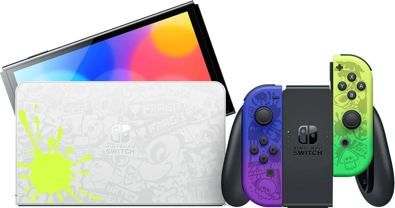 کنسول نینتندو سوییچ مدل OLED نسخه ویژه Splatoon 3 نسخه بین المللی کنسول نینتندو سوییچ مدل OLED نسخه ویژه Splatoon 3 نسخه بین المللی