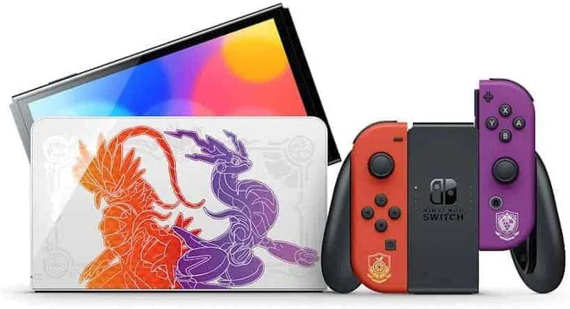 کنسول نینتندو سوییچ مدل OLED نسخه محدود Pokémon Scarlet and Violet کنسول نینتندو سوییچ مدل OLED نسخه محدود Pokémon Scarlet and Violet
