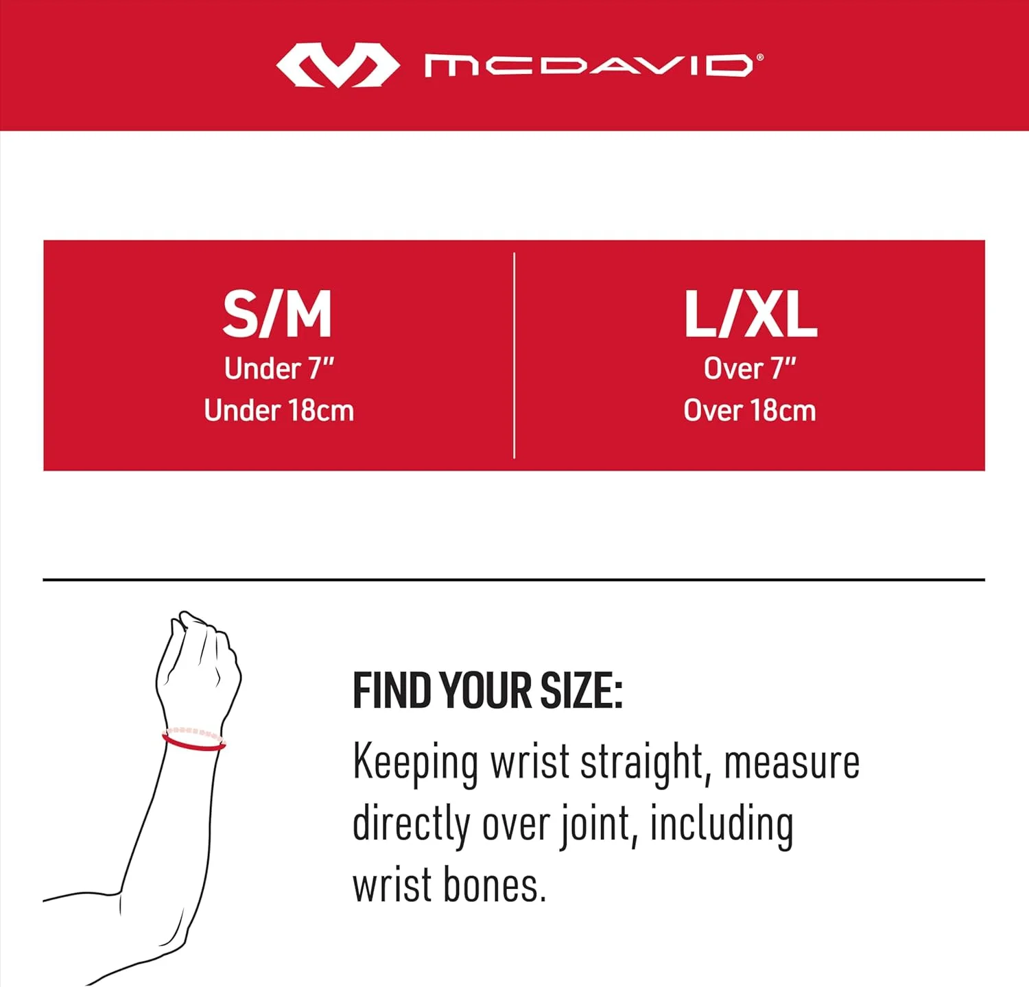 مچ بند قابل تنظیم McDavid 5120R - مشکی، S/M