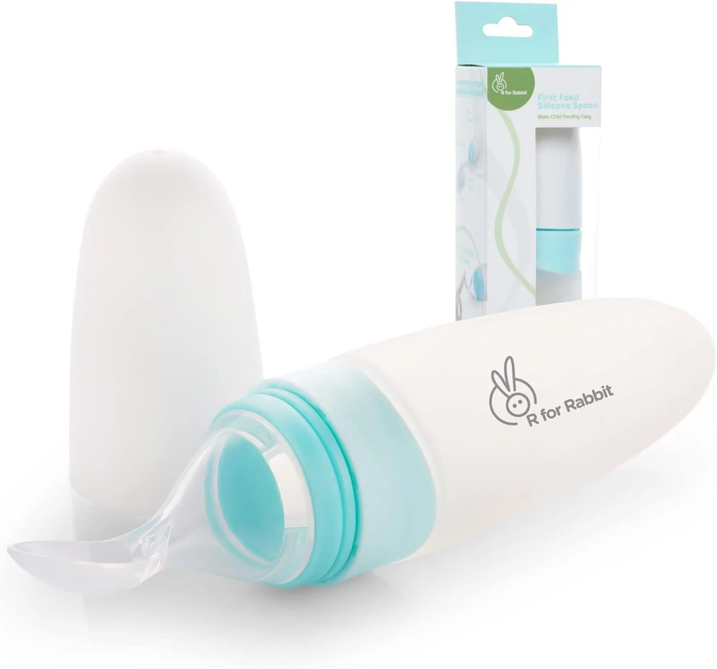 غذاخوری کودک آر فور ربیت فرست فید با ظرفیت 90 میلی لیتر مناسب برای نوزادان 4 ماهه و بالاتر، سیلیکون نرم ممتاز با گرید غذایی و فاقد BPA برای غلات، نوزادان و کودکان (آبی) غذاخوری کودک آر فور ربیت فرست فید با ظرفیت 90 میلی لیتر مناسب برای نوزادان 4 ماهه و بالاتر، سیلیکون نرم ممتاز با گرید غذایی و فاقد BPA برای غلات، نوزادان و کودکان (آبی)