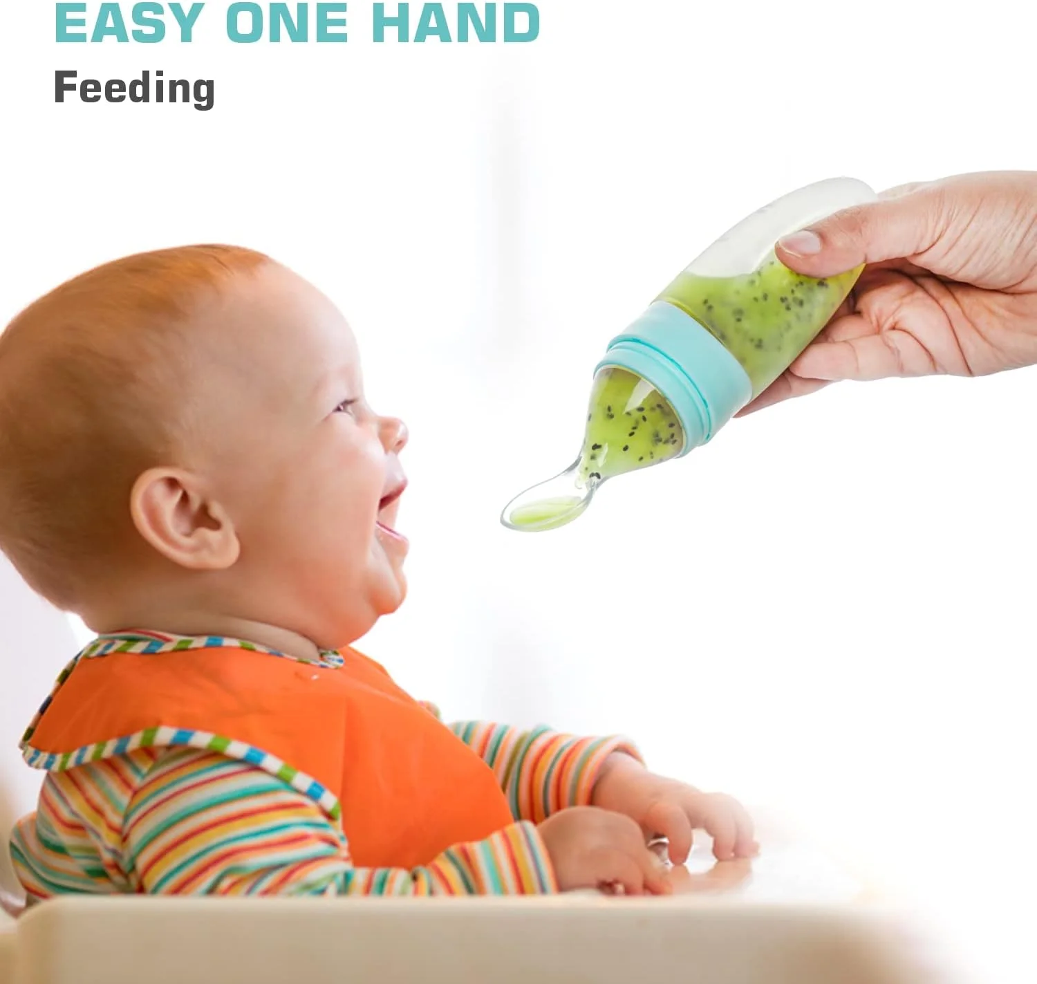 غذاخوری کودک آر فور ربیت فرست فید با ظرفیت 90 میلی لیتر مناسب برای نوزادان 4 ماهه و بالاتر، سیلیکون نرم ممتاز با گرید غذایی و فاقد BPA برای غلات، نوزادان و کودکان (آبی) غذاخوری کودک آر فور ربیت فرست فید با ظرفیت 90 میلی لیتر مناسب برای نوزادان 4 ماهه و بالاتر، سیلیکون نرم ممتاز با گرید غذایی و فاقد BPA برای غلات، نوزادان و کودکان (آبی)