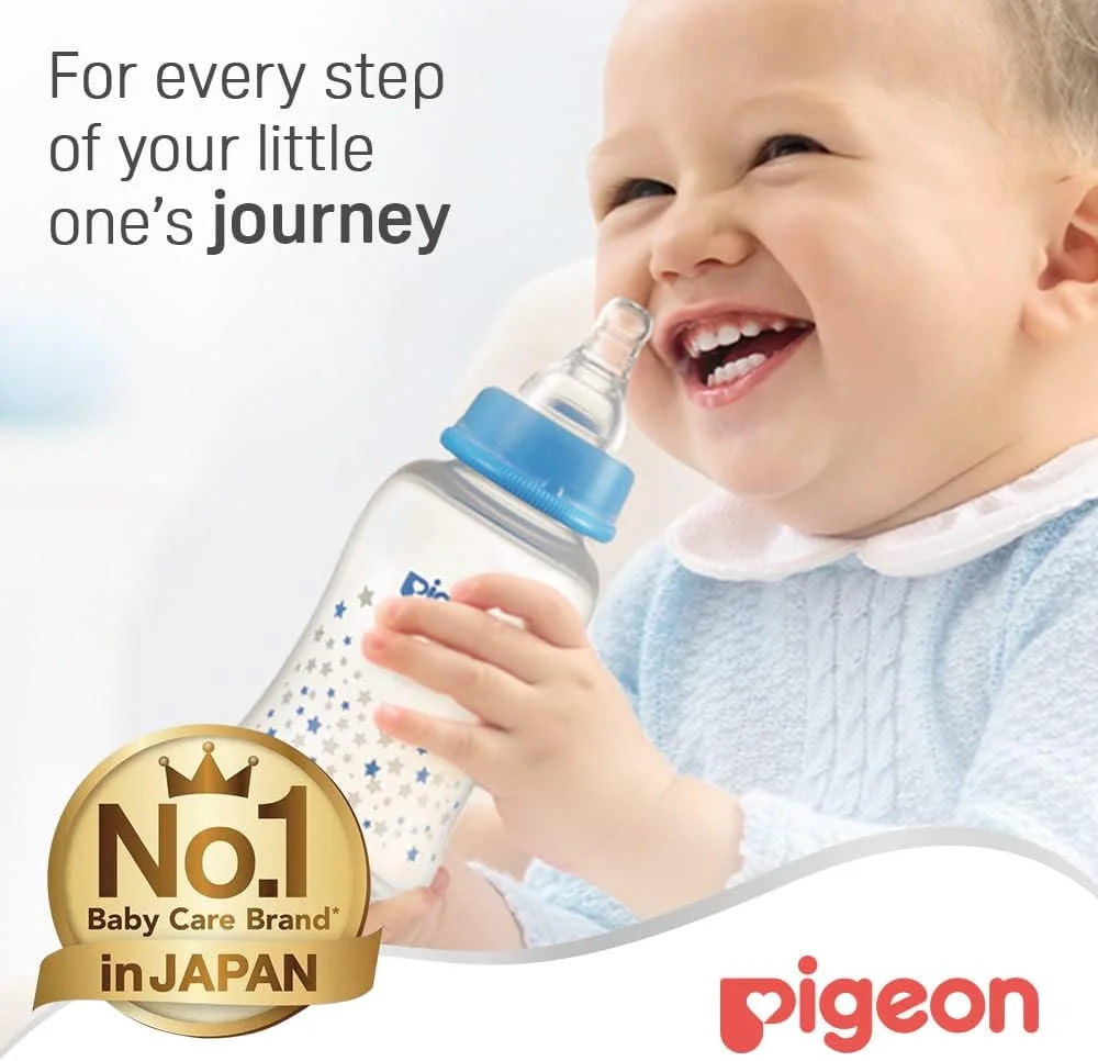 شیشه شیر نوزاد باریک گردن Pigeon، پلاستیکی، با سرشیشه سیلیکونی فوق العاده نرم، ضد نفخ، فاقد BPA و BPS، 0+ ماه، رنگ های متنوع، 150 میلی لیتر شیشه شیر نوزاد باریک گردن Pigeon، پلاستیکی، با سرشیشه سیلیکونی فوق العاده نرم، ضد نفخ، فاقد BPA و BPS، 0+ ماه، رنگ های متنوع، 150 میلی لیتر