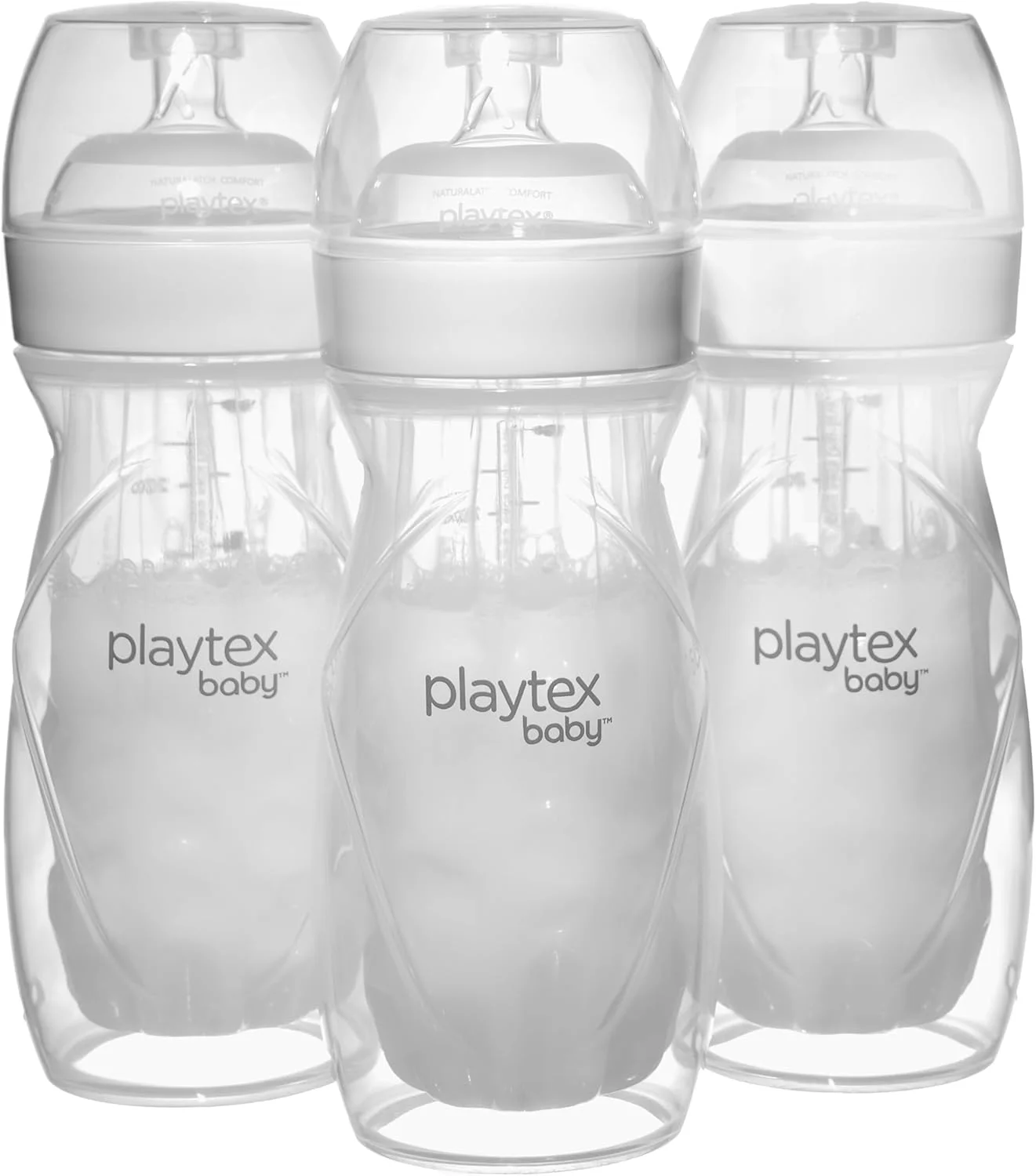 شیشه شیر ضد نفخ Playtex Baby Nurser با آسترهای یکبار مصرف از پیش استریل شده، نزدیکتر به شیردهی، شیشه های 8 اونسی، 3 عدد شیشه شیر ضد نفخ Playtex Baby Nurser با آسترهای یکبار مصرف از پیش استریل شده، نزدیکتر به شیردهی، شیشه های 8 اونسی، 3 عدد