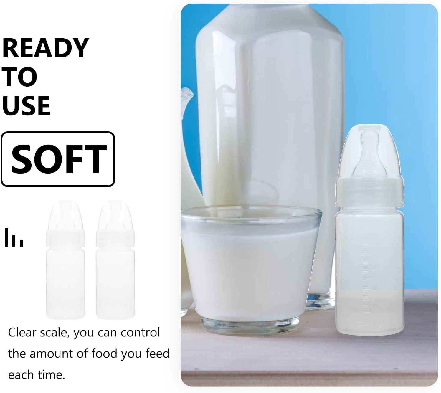 SAFIGLE 20 عدد شیشه شیر یکبار مصرف برای نوزادان، شیشه شیر پلاستیکی، شیشه شیر یکبار مصرف، شیشه شیر برای تغذیه در فضای باز SAFIGLE 20 عدد شیشه شیر یکبار مصرف برای نوزادان، شیشه شیر پلاستیکی، شیشه شیر یکبار مصرف، شیشه شیر برای تغذیه در فضای باز