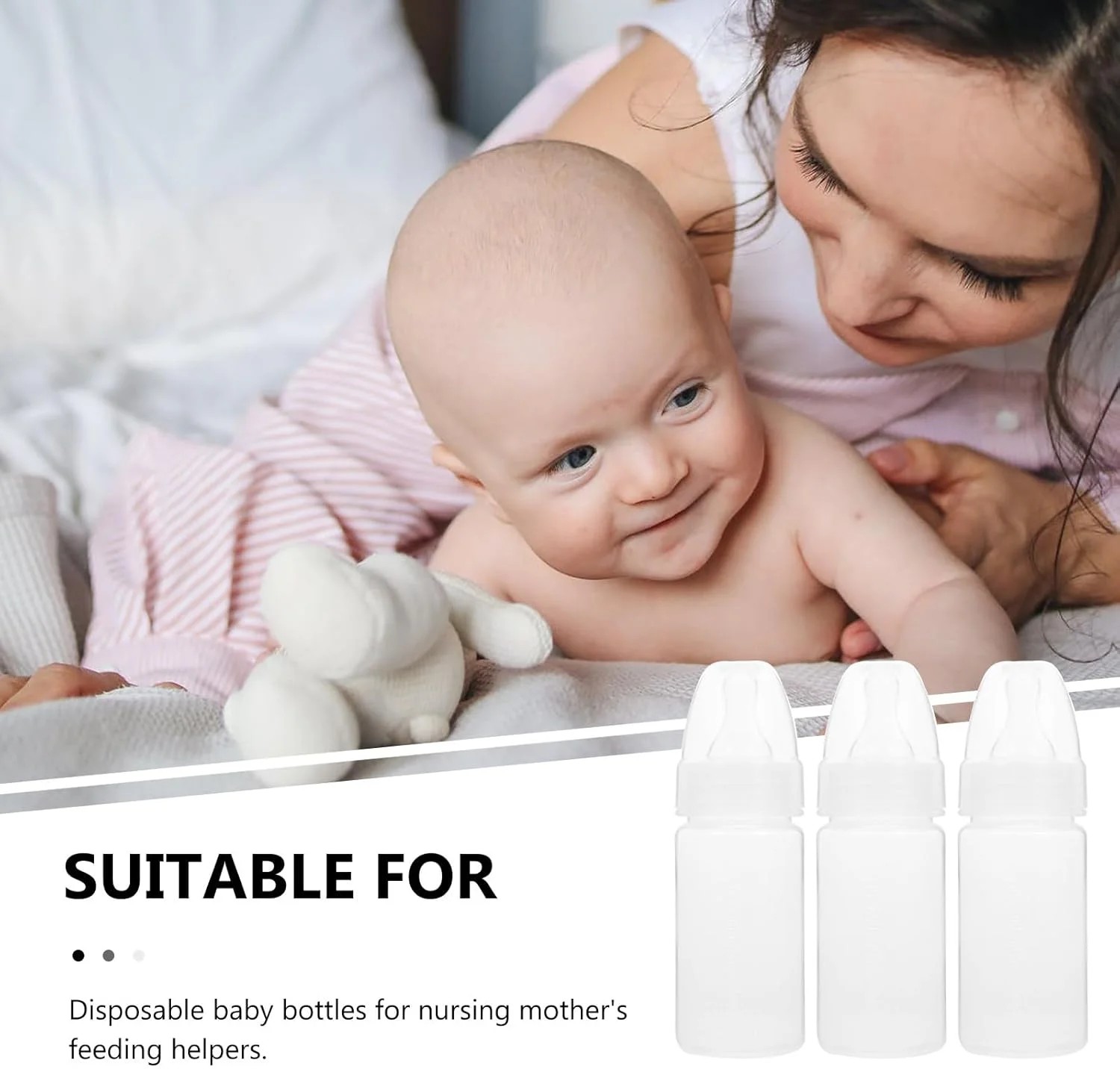 SAFIGLE 20 عدد شیشه شیر یکبار مصرف برای نوزادان، شیشه شیر پلاستیکی، شیشه شیر یکبار مصرف، شیشه شیر برای تغذیه در فضای باز SAFIGLE 20 عدد شیشه شیر یکبار مصرف برای نوزادان، شیشه شیر پلاستیکی، شیشه شیر یکبار مصرف، شیشه شیر برای تغذیه در فضای باز