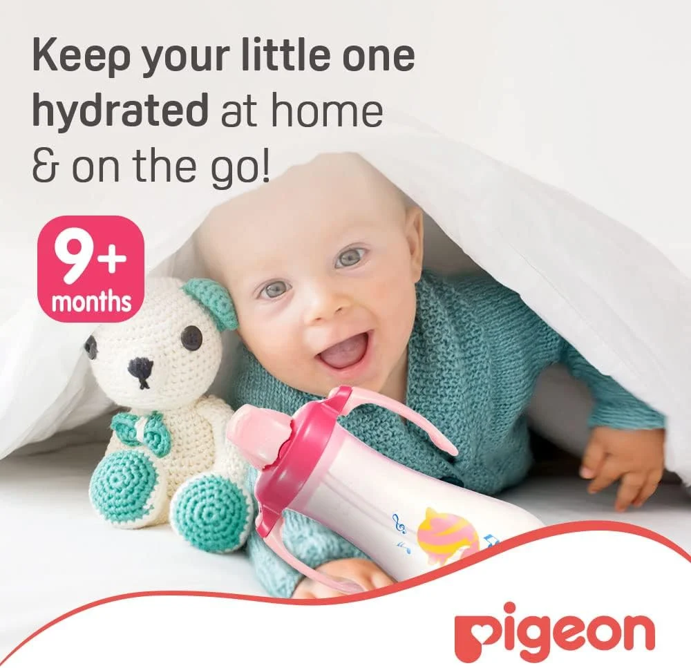 فنجان شیرخوری نی دار بلند کودک Pigeon، فنجان آموزش نوشیدن کودک، ضد نشت، بدون BPA، 9+ ماه، صورتی، ضد ریزش، گرفتن آسان، فنجان آبرسانی کودک، 300 میلی لیتر فنجان شیرخوری نی دار بلند کودک Pigeon، فنجان آموزش نوشیدن کودک، ضد نشت، بدون BPA، 9+ ماه، صورتی، ضد ریزش، گرفتن آسان، فنجان آبرسانی کودک، 300 میلی لیتر