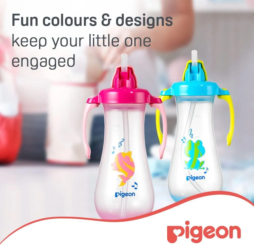 فنجان شیرخوری نی دار بلند کودک Pigeon، فنجان آموزش نوشیدن کودک، ضد نشت، بدون BPA، 9+ ماه، صورتی، ضد ریزش، گرفتن آسان، فنجان آبرسانی کودک، 300 میلی لیتر فنجان شیرخوری نی دار بلند کودک Pigeon، فنجان آموزش نوشیدن کودک، ضد نشت، بدون BPA، 9+ ماه، صورتی، ضد ریزش، گرفتن آسان، فنجان آبرسانی کودک، 300 میلی لیتر