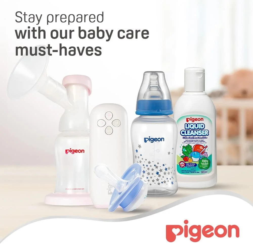 شیشه شیر نوزاد باریک گردن Pigeon، پلاستیکی، با سرشیشه سیلیکونی فوق العاده نرم، ضد نفخ، فاقد BPA و BPS، 0+ ماه، رنگ های متنوع، 150 میلی لیتر شیشه شیر نوزاد باریک گردن Pigeon، پلاستیکی، با سرشیشه سیلیکونی فوق العاده نرم، ضد نفخ، فاقد BPA و BPS، 0+ ماه، رنگ های متنوع، 150 میلی لیتر