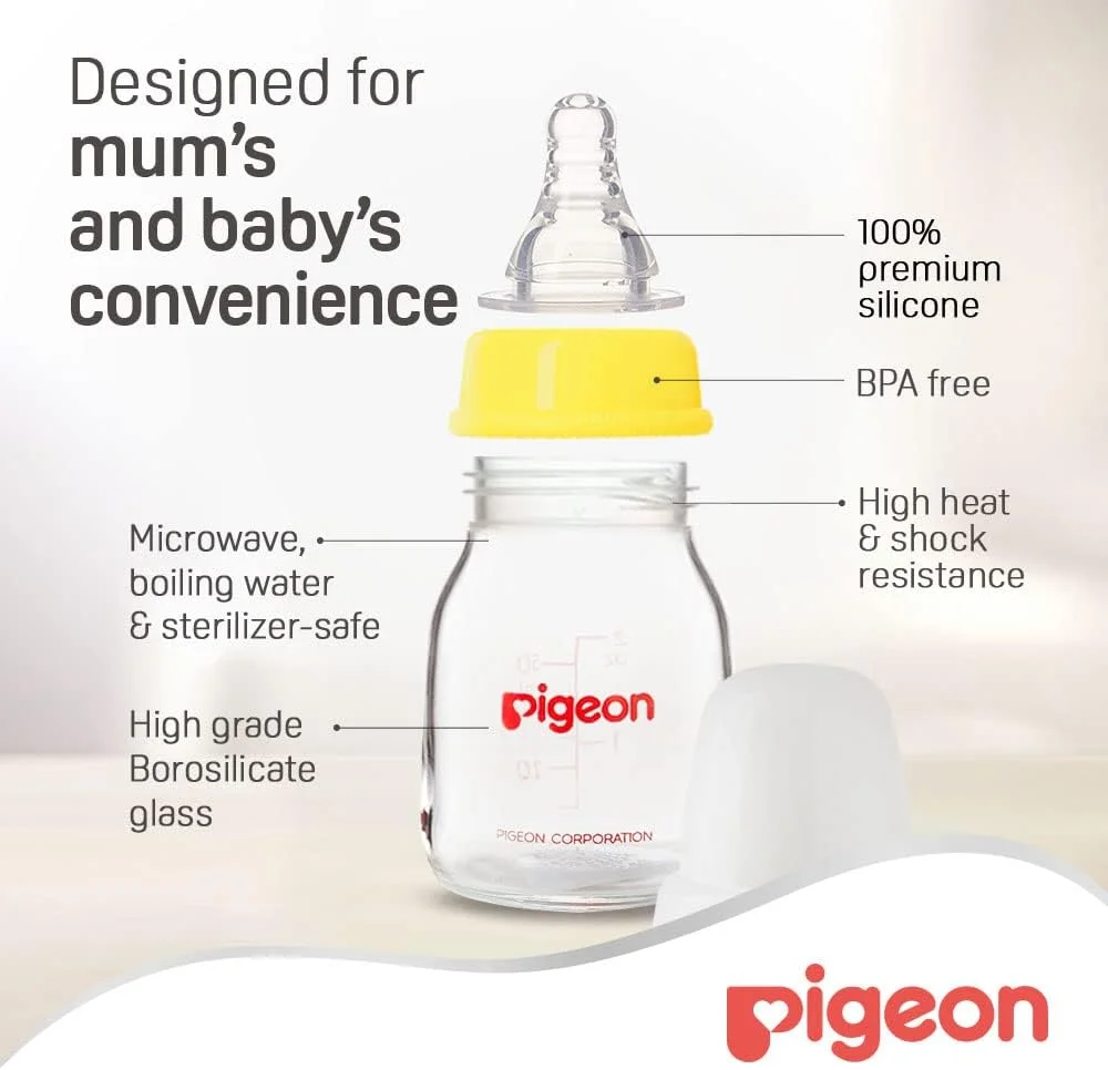 شیشه شیر آبمیوه خوری پیر pigeon، 50 میلی لیتر شیشه شیر آبمیوه خوری پیر pigeon، 50 میلی لیتر