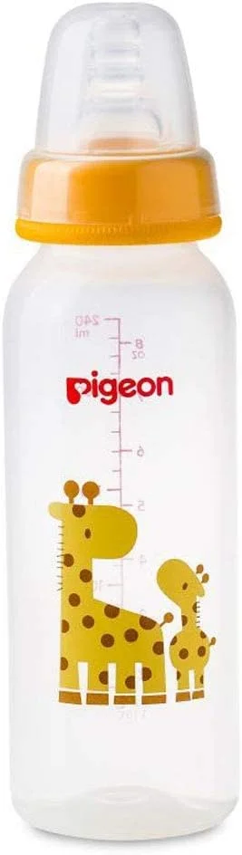 شیشه شیر باریک گردن طرح حیوانات Pigeon، سرشیشه سیلیکونی فوق العاده نرم، ضد نفخ، فاقد BPA و BPS، 4+ ماه، آبی/شفاف، 240 میلی لیتر شیشه شیر باریک گردن طرح حیوانات Pigeon، سرشیشه سیلیکونی فوق العاده نرم، ضد نفخ، فاقد BPA و BPS، 4+ ماه، آبی/شفاف، 240 میلی لیتر
