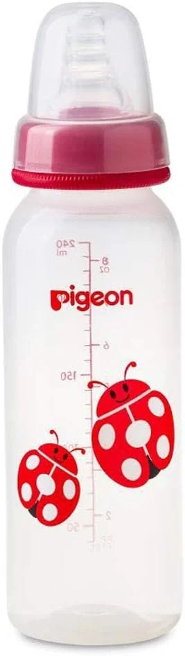 شیشه شیر باریک گردن طرح حیوانات Pigeon، سرشیشه سیلیکونی فوق العاده نرم، ضد نفخ، فاقد BPA و BPS، 4+ ماه، آبی/شفاف، 240 میلی لیتر شیشه شیر باریک گردن طرح حیوانات Pigeon، سرشیشه سیلیکونی فوق العاده نرم، ضد نفخ، فاقد BPA و BPS، 4+ ماه، آبی/شفاف، 240 میلی لیتر