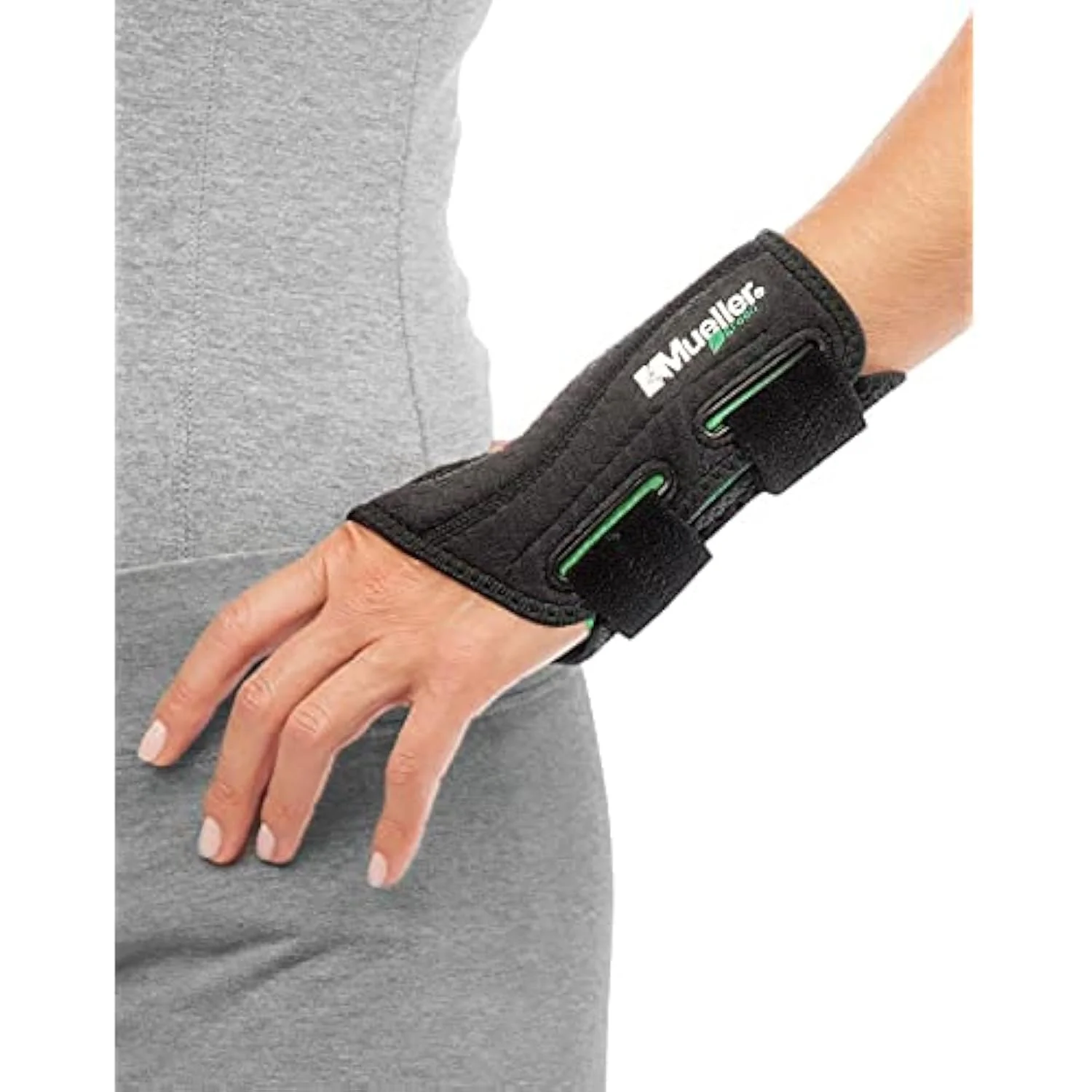 مچ بند طبی سبز رنگ Mueller Sports Medicine مناسب دست چپ، 0.096 کیلوگرم
