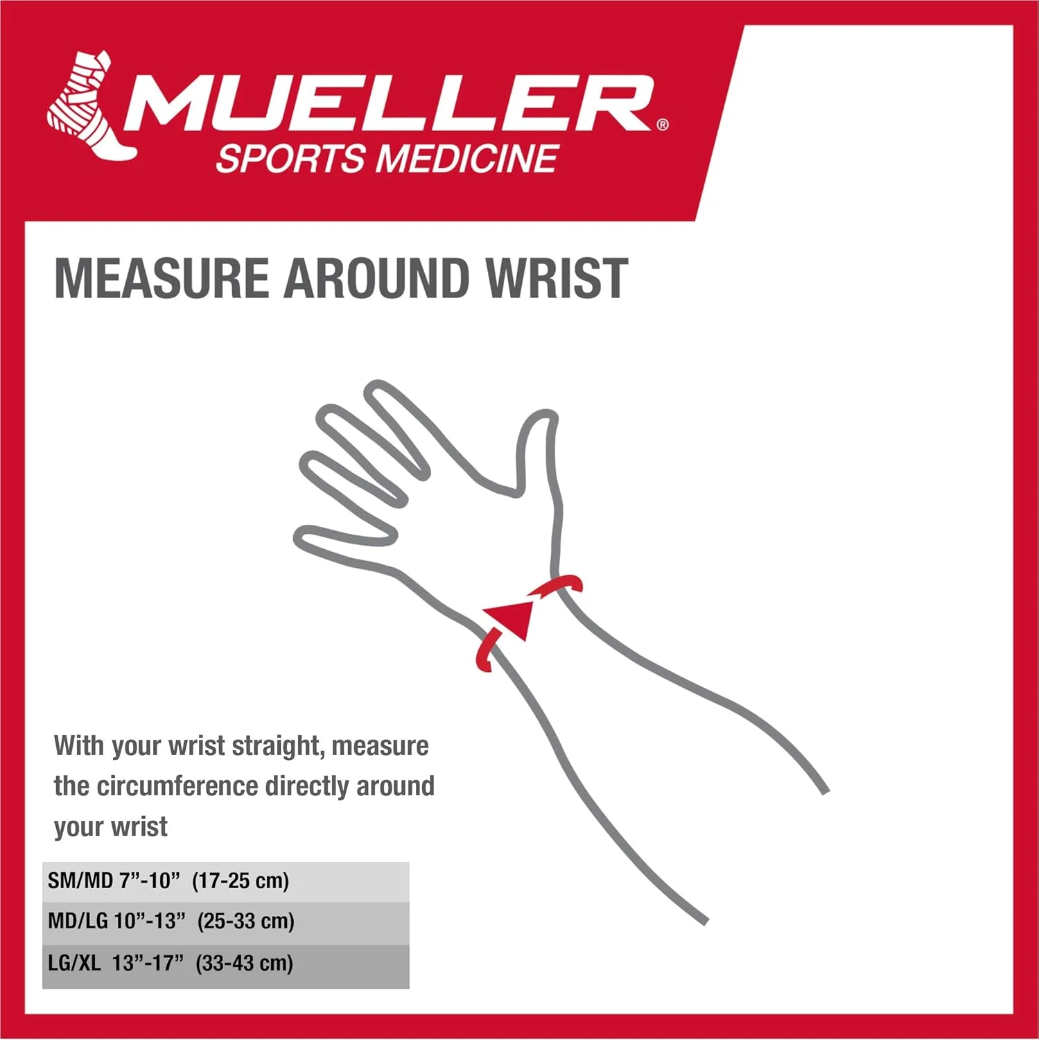 مچ بند کشی چهار طرفه بافتنی پریمیوم Mueller با فناوری ترمو راکتیو، سایز کوچک/متوسط، مشکی