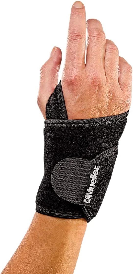 مچ بند طبی Mueller مدل WRIST SUPPORT WRAP- BLACK:4505، سایز آزاد