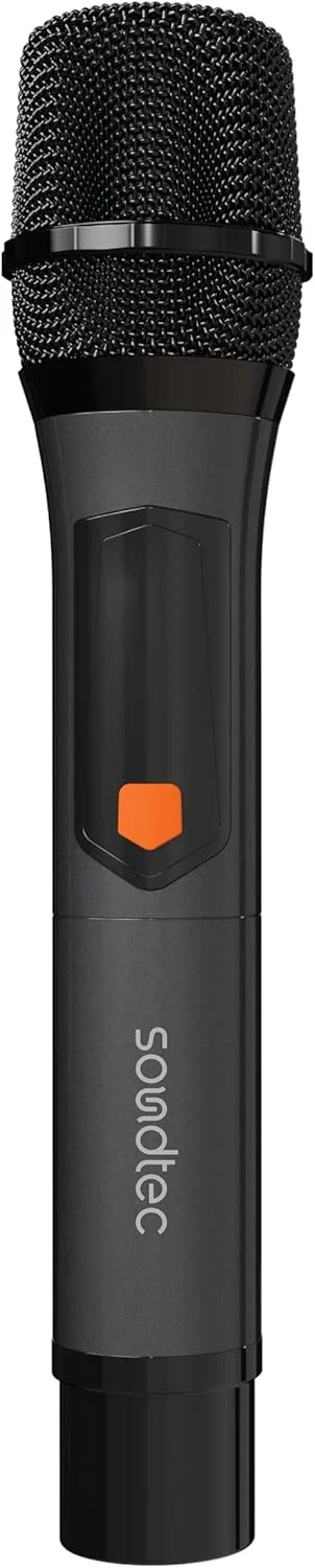 میکروفون بیسیم آلومینیومی قابل شارژ Porodo Soundtec Duo با دو میکروفون، نوع اتصال مونو 6.3 میلیمتری، 2 باتری 800 میلیآمپر ساعتی، 4.5 ساعت زمان کار، روشهای تنظیم DSP، 2 کانال، فاصله دریافت 25 متری - مشکی میکروفون بیسیم آلومینیومی قابل شارژ Porodo Soundtec Duo با دو میکروفون، نوع اتصال مونو 6.3 میلیمتری، 2 باتری 800 میلیآمپر ساعتی، 4.5 ساعت زمان کار، روشهای تنظیم DSP، 2 کانال، فاصله دریافت 25 متری - مشکی