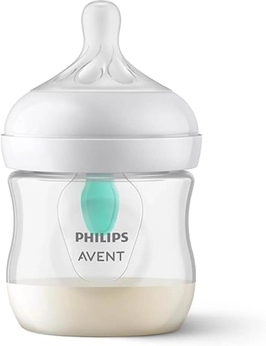 شیشه شیر نچرال 3.0 فیلیپس اونت 125 میلی لیتر X1 با دریچه، شفاف شیشه شیر نچرال 3.0 فیلیپس اونت 125 میلی لیتر X1 با دریچه، شفاف