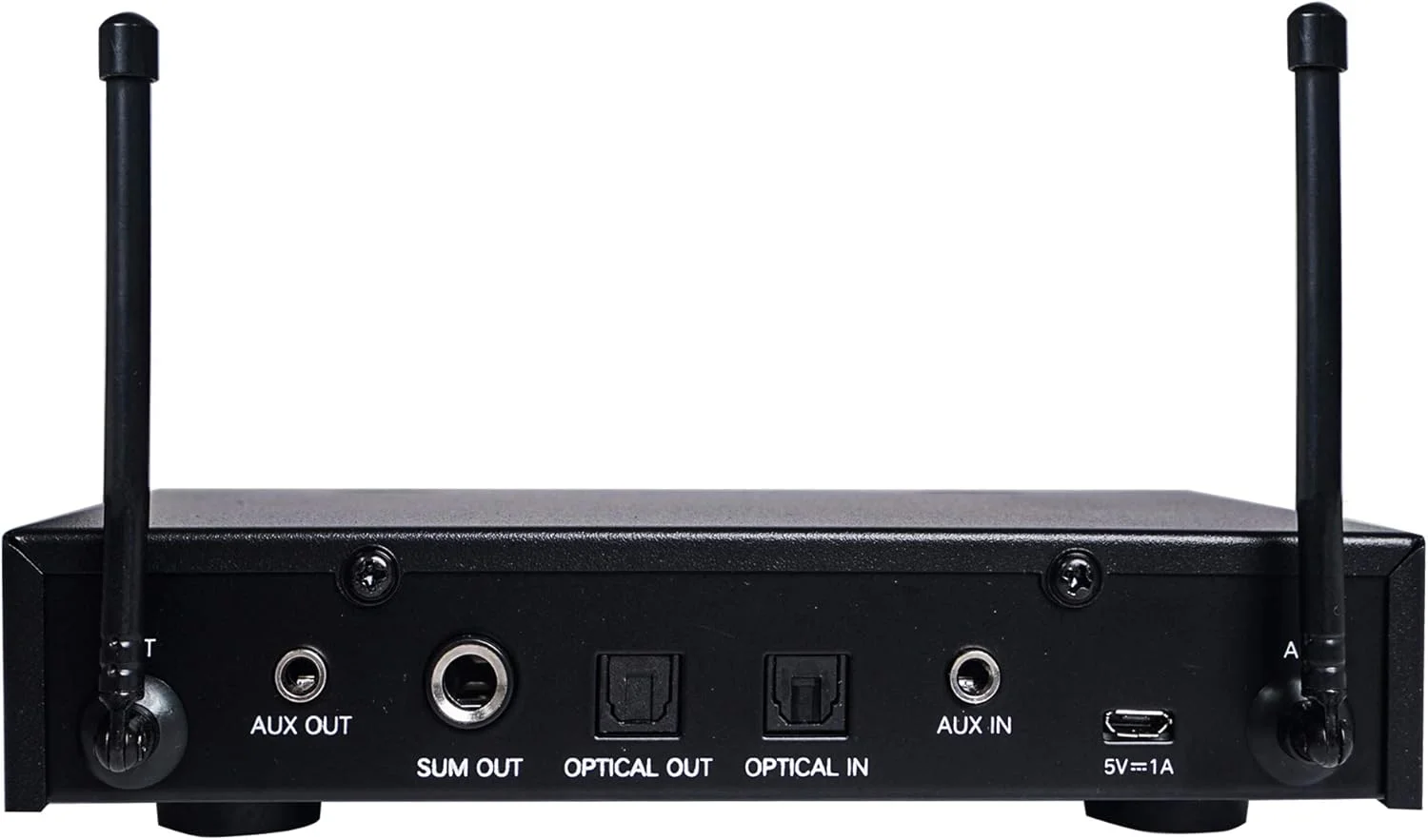 سیستم میکسر کارائوکه میکروفون بی سیم 16 کاناله Sound Town با ورودی اپتیکال (Toslink)، AUX و 2 میکروفون دستی - پشتیبانی از تلویزیون هوشمند، سینمای خانگی، ساندبار (SWM16-PRO)