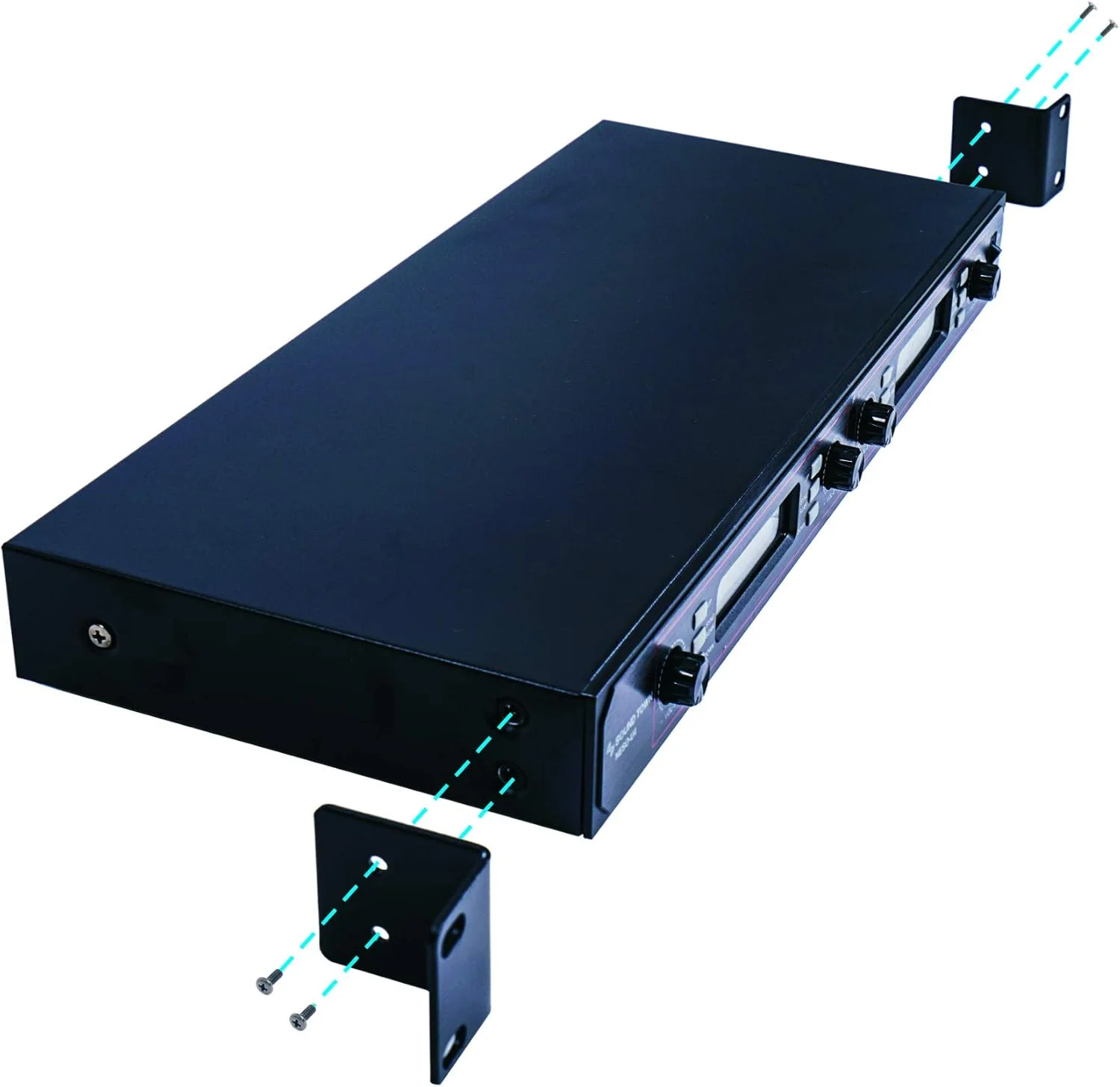 سیستم میکروفون بی سیم حرفه ای UHF با قابلیت نصب در رک Sound Town با 200 کانال، گیرنده فلزی و 4 میکروفون دستی (NESO-U4HH)