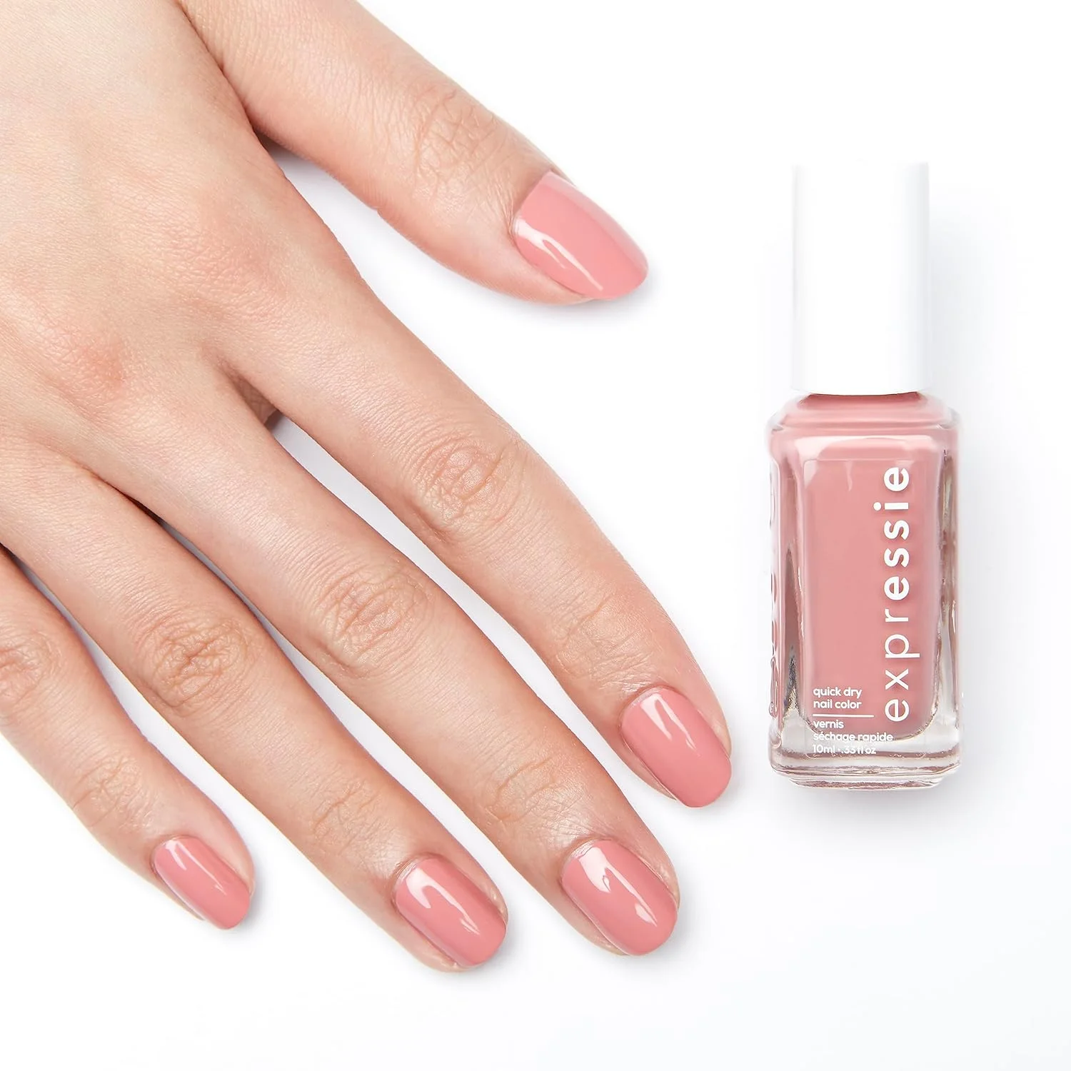 لاک ناخن خشکشونده سریع expressie® از essie®، رنگ Second Hand, First Love، صورتی، 10 میلیلیتر لاک ناخن خشکشونده سریع expressie® از essie®، رنگ Second Hand, First Love، صورتی، 10 میلیلیتر