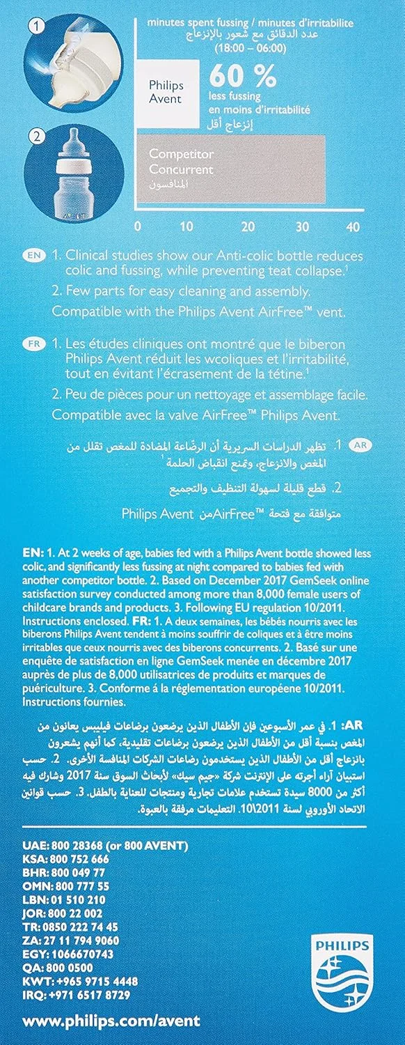 شیشه شیر ضد نفخ 330 میلی لیتر اونت فیلیپس X1 شیشه شیر ضد نفخ 330 میلی لیتر اونت فیلیپس X1