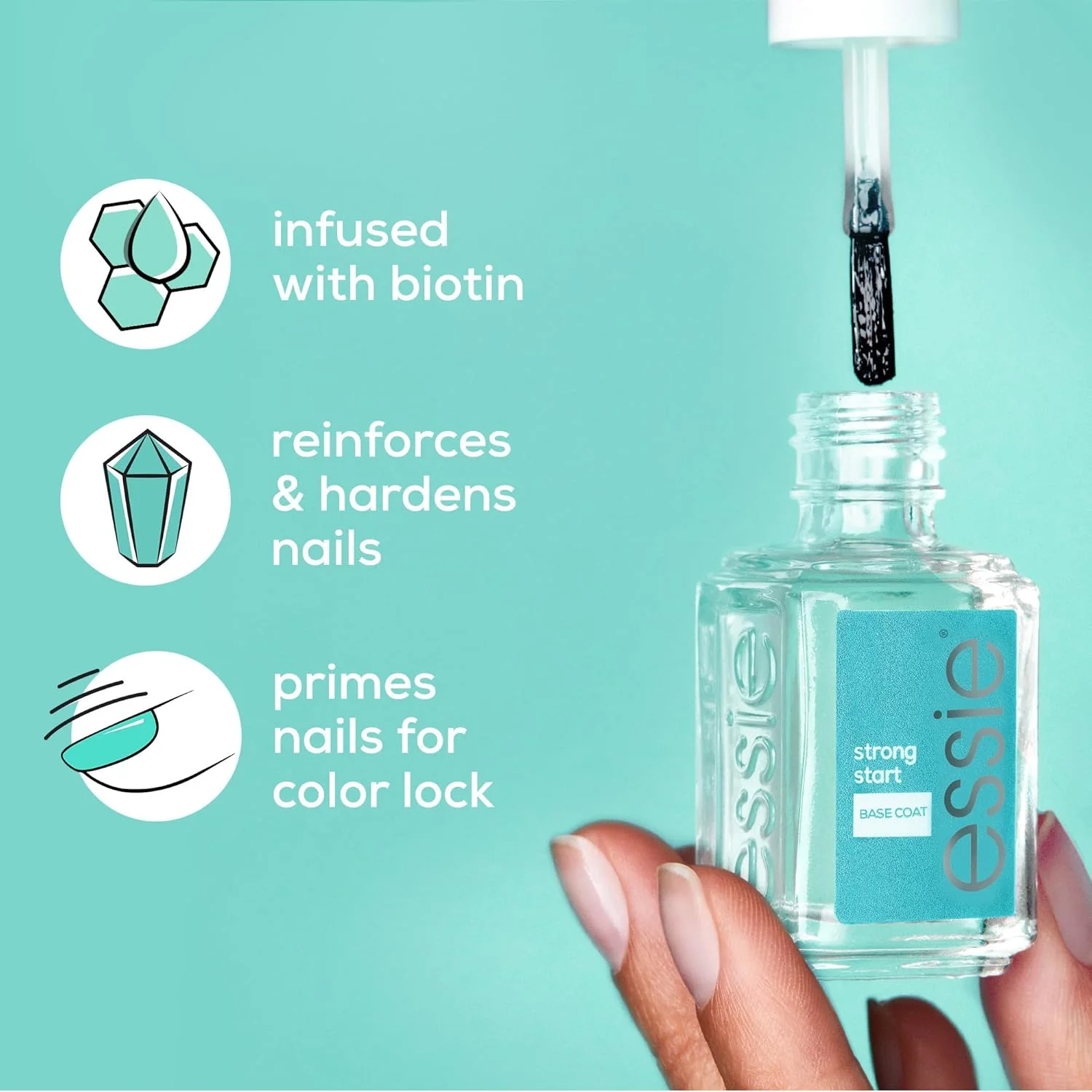 essie® Strong Start، لاک پایه تقویت کننده ناخن، 13.5 میلی لیتر essie® Strong Start، لاک پایه تقویت کننده ناخن، 13.5 میلی لیتر