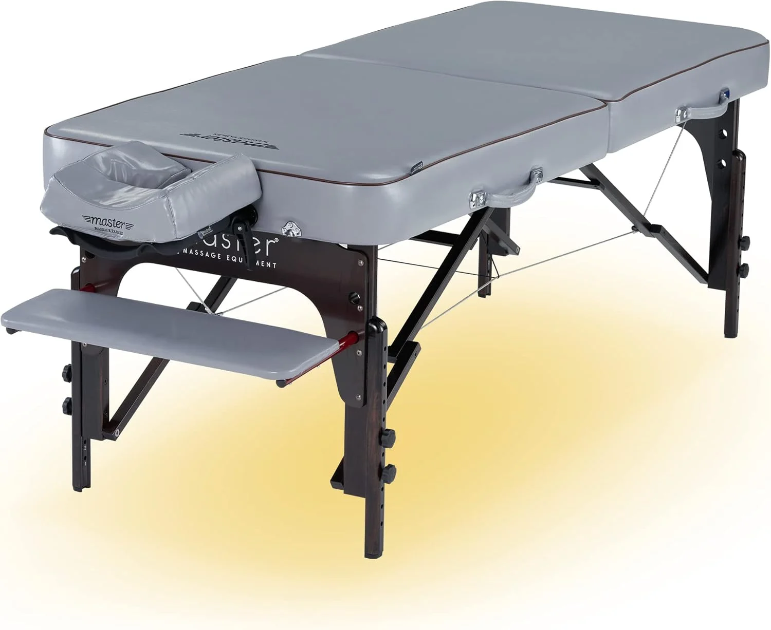 تخت ماساژ قابل حمل تاشو چوبی مقاوم در برابر روغن Master Massage Montour 71cm با روکش مقاوم، پنل ریکی، تخت فیزیوتراپی و زیبایی اسپا به همراه سیستم نور محیطی، خاکستری کبوتری تخت ماساژ قابل حمل تاشو چوبی مقاوم در برابر روغن Master Massage Montour 71cm با روکش مقاوم، پنل ریکی، تخت فیزیوتراپی و زیبایی اسپا به همراه سیستم نور محیطی، خاکستری کبوتری