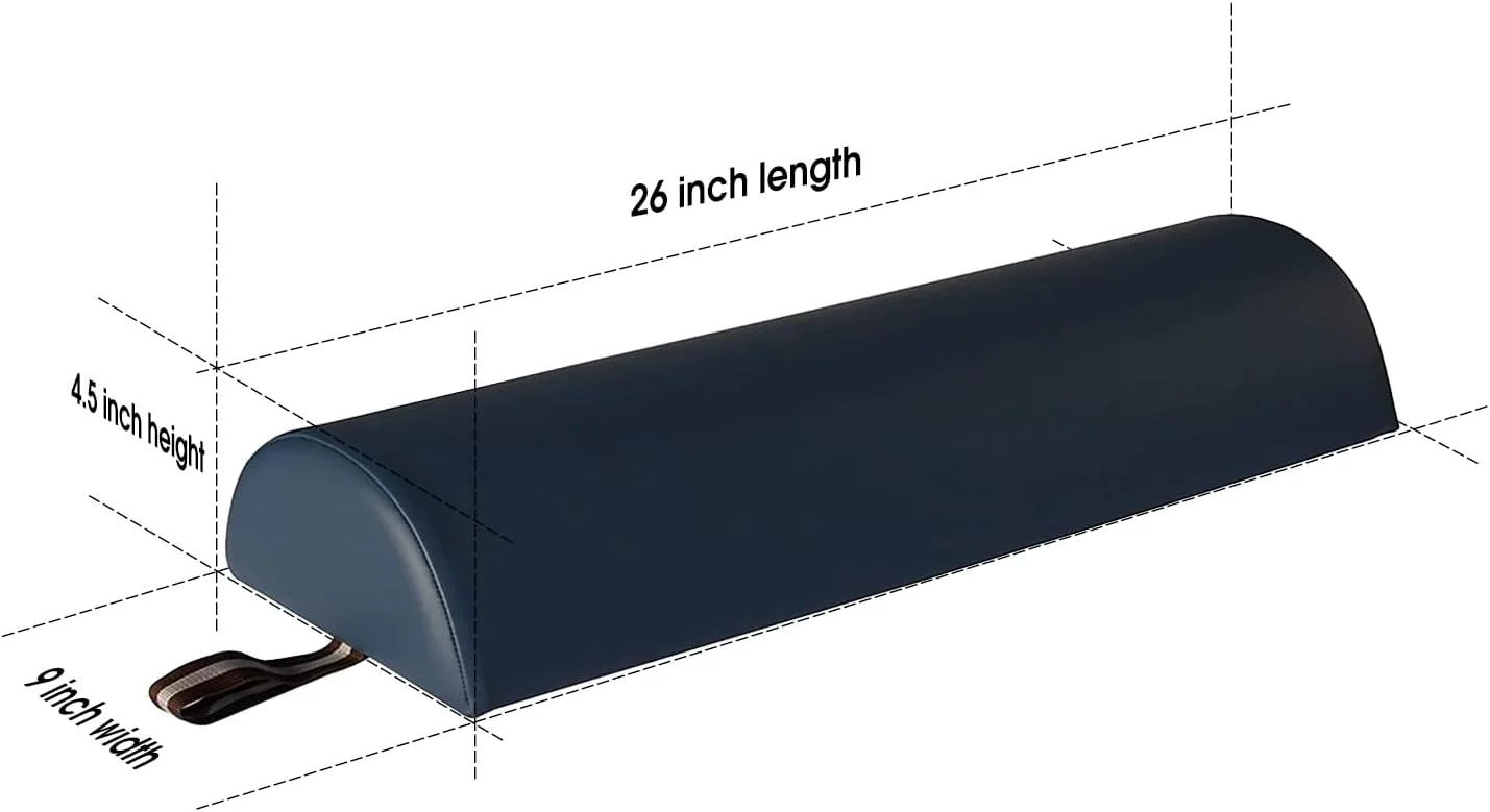 بالش ماساژ نیمه گرد Master Massage با ابعاد 9"x26" - آبی رویال