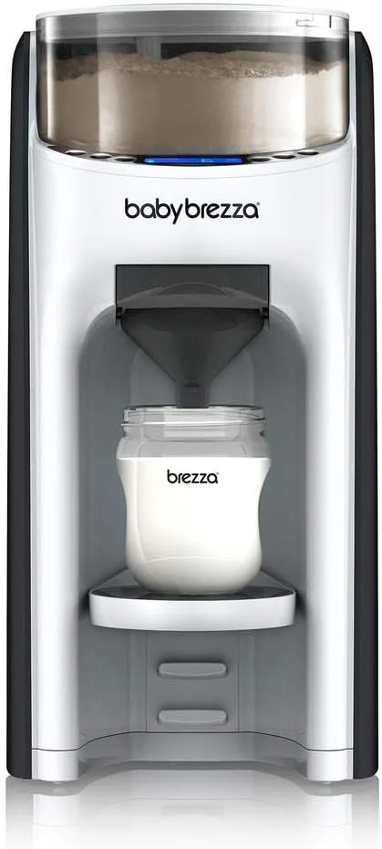 دستگاه فرمول ساز پیشرفته کودک Baby Brezza - مخلوط کردن خودکار یک شیشه شیر گرم به صورت فوری - تهیه آسان شیشه شیر با ترکیب خودکار پودر، سفید