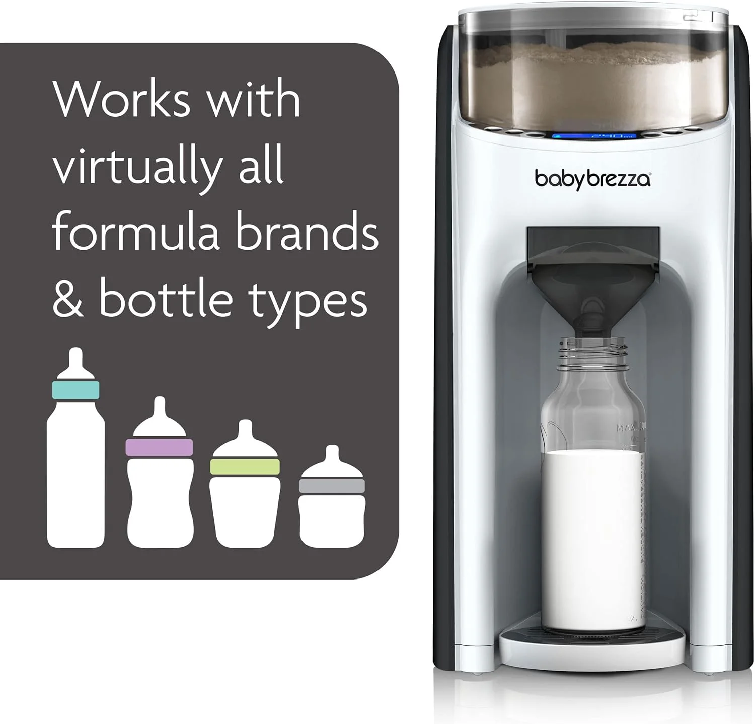 دستگاه شیر خشک ساز اتوماتیک Baby Brezza Formula Pro Advanced | تهیه فوری و خودکار شیشه شیر کودک | مخلوط و گرم کردن شیر خشک با فشار یک دکمه | سفید، 1 عدد دستگاه شیر خشک ساز اتوماتیک Baby Brezza Formula Pro Advanced | تهیه فوری و خودکار شیشه شیر کودک | مخلوط و گرم کردن شیر خشک با فشار یک دکمه | سفید، 1 عدد