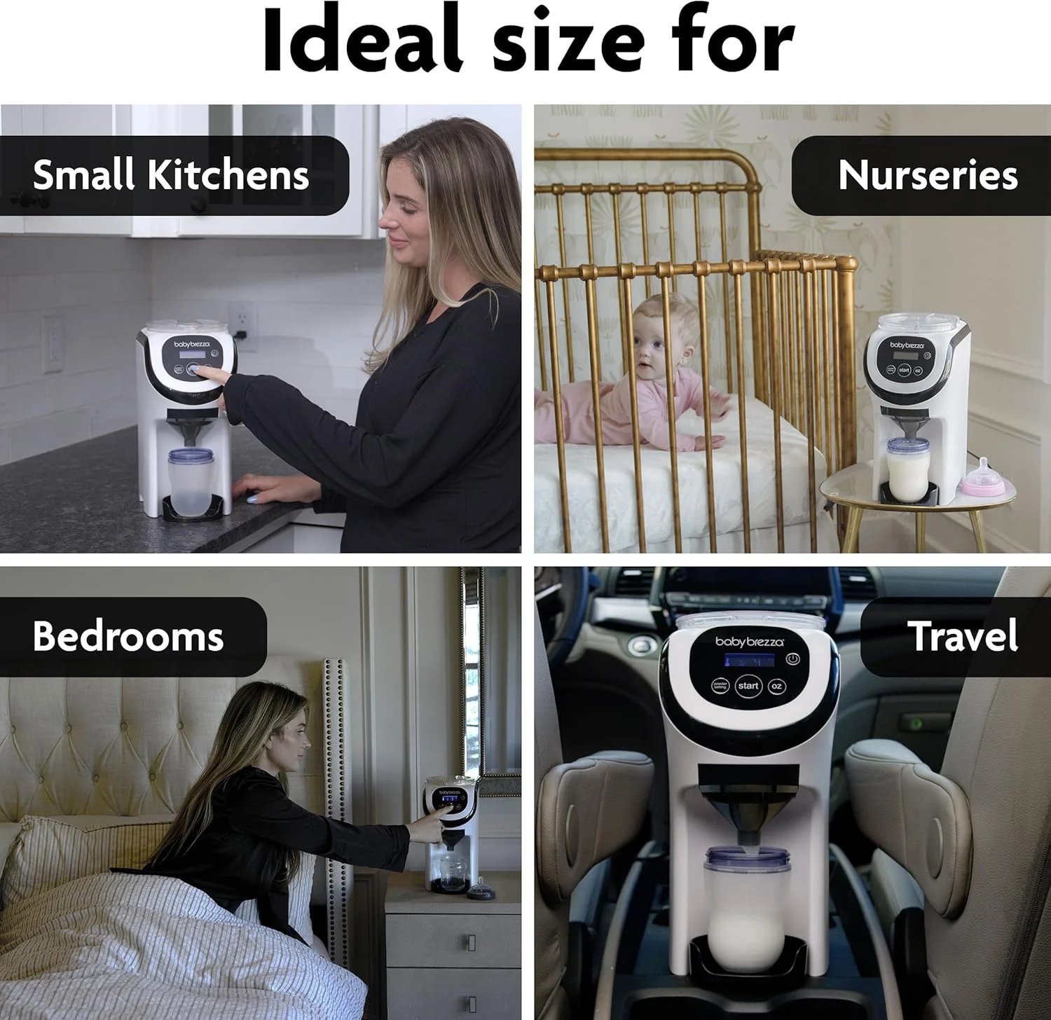 دستگاه مخلوط کن شیر خشک کودک Baby Brezza Formula Pro Mini، مناسب فضاهای کوچک و قابل حمل برای مسافرت - دستگاه های ساخت شیشه شیر، شیشه شیر عالی را برای نوزاد شما در حال حرکت می سازند، سفید دستگاه مخلوط کن شیر خشک کودک Baby Brezza Formula Pro Mini، مناسب فضاهای کوچک و قابل حمل برای مسافرت - دستگاه های ساخت شیشه شیر، شیشه شیر عالی را برای نوزاد شما در حال حرکت می سازند، سفید