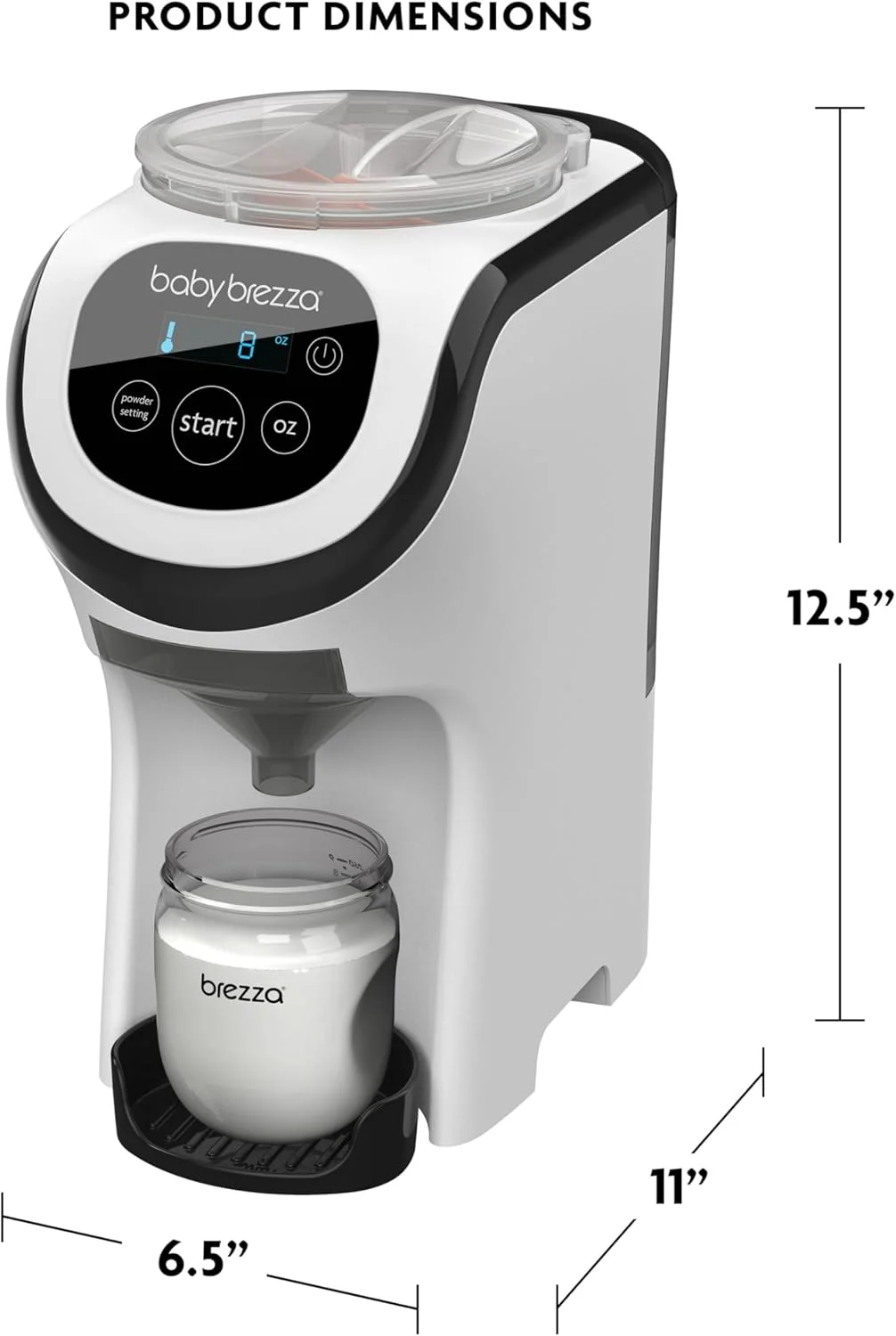 دستگاه مخلوط کن شیر خشک کودک Baby Brezza Formula Pro Mini، مناسب فضاهای کوچک و قابل حمل برای مسافرت - دستگاه های ساخت شیشه شیر، شیشه شیر عالی را برای نوزاد شما در حال حرکت می سازند، سفید دستگاه مخلوط کن شیر خشک کودک Baby Brezza Formula Pro Mini، مناسب فضاهای کوچک و قابل حمل برای مسافرت - دستگاه های ساخت شیشه شیر، شیشه شیر عالی را برای نوزاد شما در حال حرکت می سازند، سفید