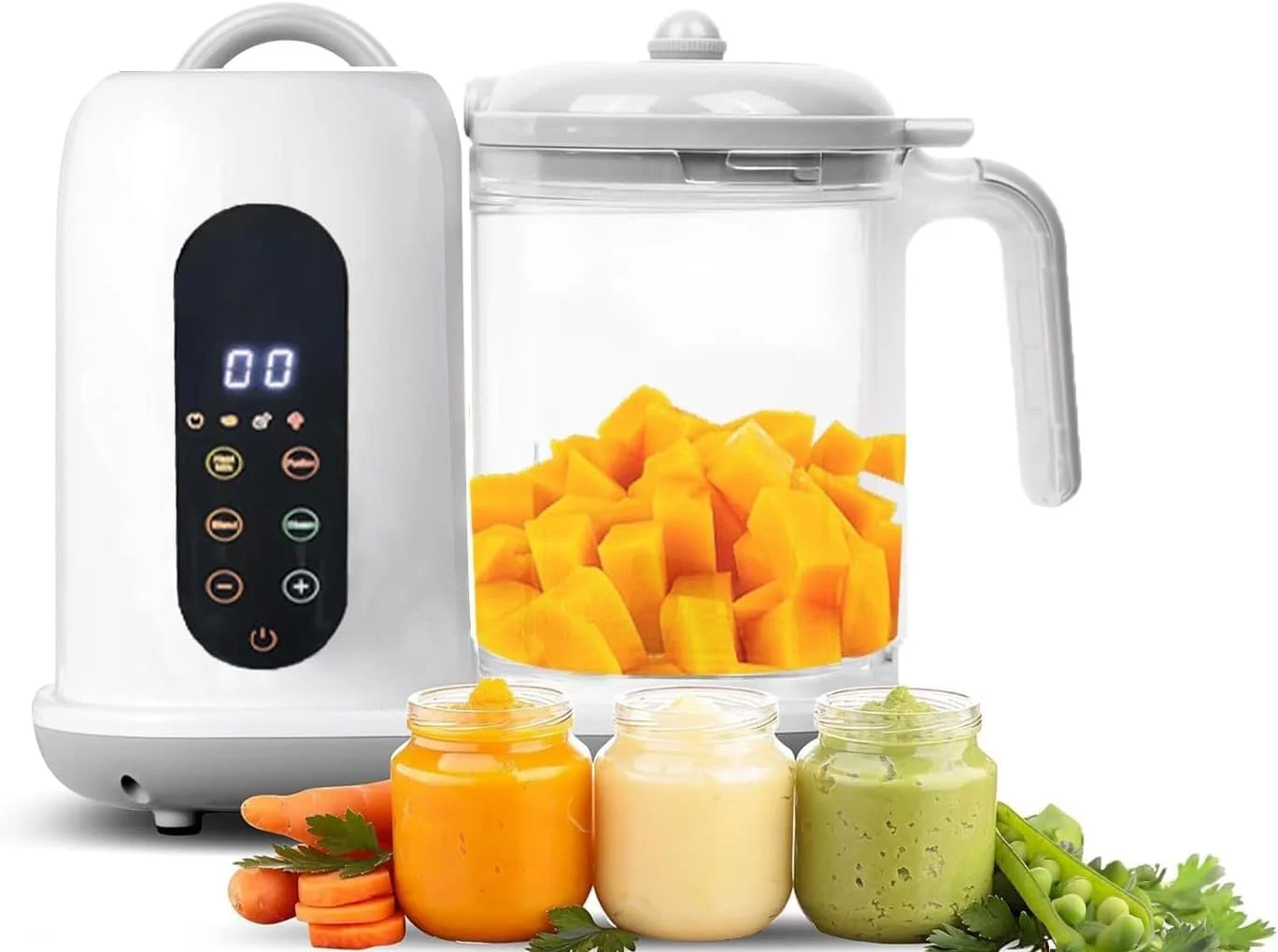 غذاساز کودک، پخش کننده غذای کودک، کف ساز شیر برقی، کف ساز و بخارپز شیر، مخلوط کن و بخارپز و پوره ساز با پخت خودکار، پوره ساز 5 در 1 ترکیبی از تمیز کردن خودکار، گرم کردن، بخار غذاساز کودک، پخش کننده غذای کودک، کف ساز شیر برقی، کف ساز و بخارپز شیر، مخلوط کن و بخارپز و پوره ساز با پخت خودکار، پوره ساز 5 در 1 ترکیبی از تمیز کردن خودکار، گرم کردن، بخار