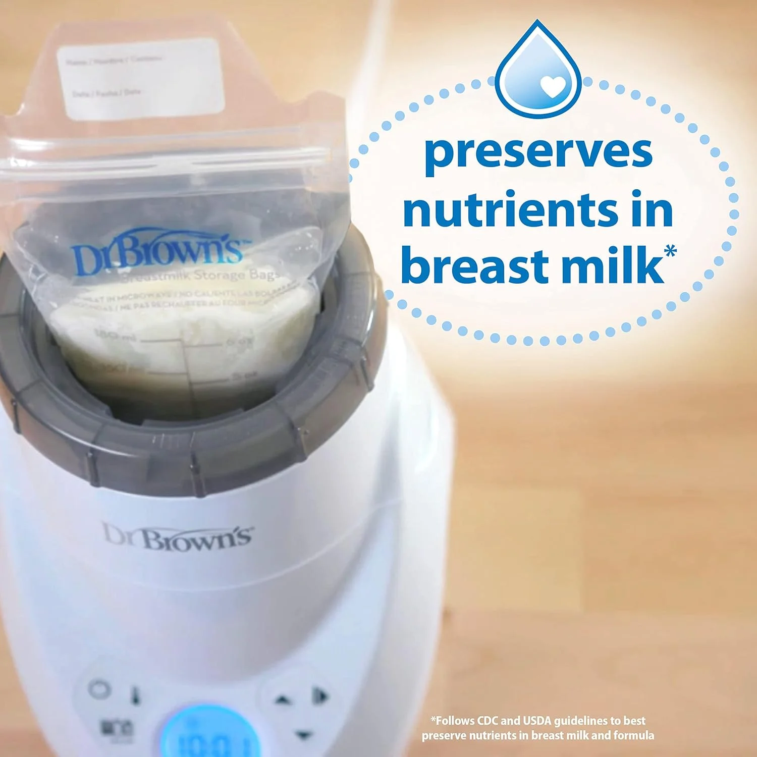 گرم کن شیر مادر و شیشه شیر دکتر براون مدل Natural Flow Milk Spa با گرمایش یکنواخت و ثابت گرم کن شیر مادر و شیشه شیر دکتر براون مدل Natural Flow Milk Spa با گرمایش یکنواخت و ثابت