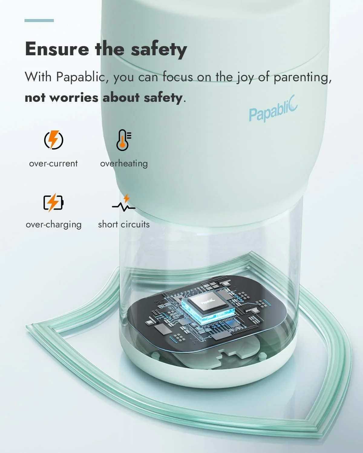 گرمکن شیشه شیر قابل حمل Papablic Pro برای مسافرت - گرمایش سریع، استریل کننده داخلی، شارژ سریع 30 واتی، کنترل 5 دمایی، دهانه گشاد با تمیز کردن آسان، گرمکن شیر کودک برای شیر مادر و شیر خشک، بنفش یاسی گرمکن شیشه شیر قابل حمل Papablic Pro برای مسافرت - گرمایش سریع، استریل کننده داخلی، شارژ سریع 30 واتی، کنترل 5 دمایی، دهانه گشاد با تمیز کردن آسان، گرمکن شیر کودک برای شیر مادر و شیر خشک، بنفش یاسی