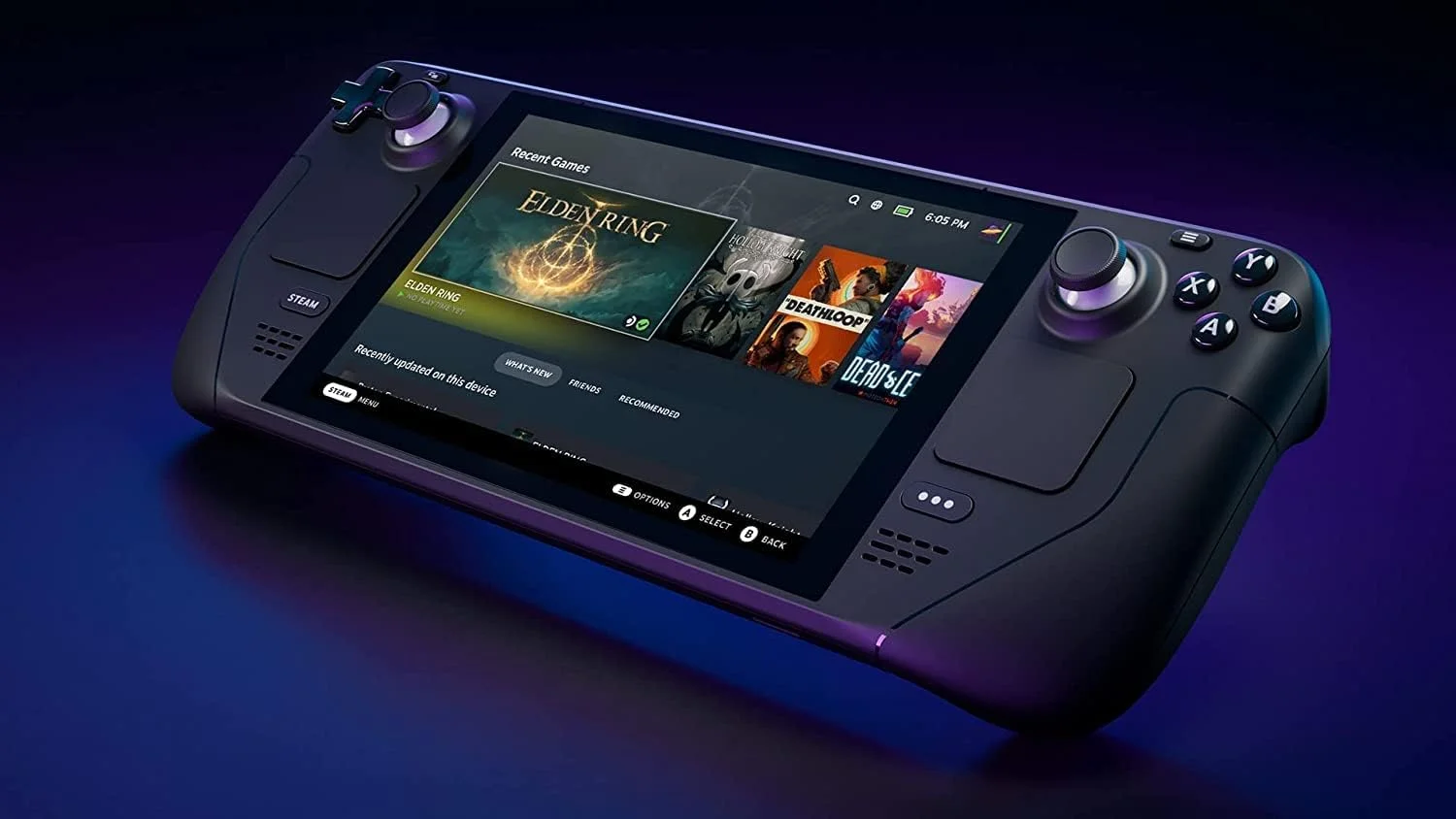 کنسول بازی دستی Valve Steam Deck با ظرفیت 1 ترابایت، صفحه نمایش LCD با رزولوشن 1280x800 به همراه کیف حمل و مجموعه لوازم جانبی 4 در 1