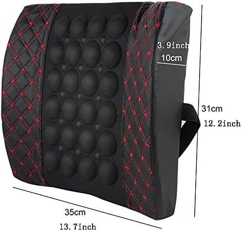 بالشت ماساژور برقی خودرو KASTWAVE با پشتیبانی کمری، پشتی صندلی خودرو برای تسکین درد کمر، ماساژور کمر، بالشت ویبره ماساژ کمر